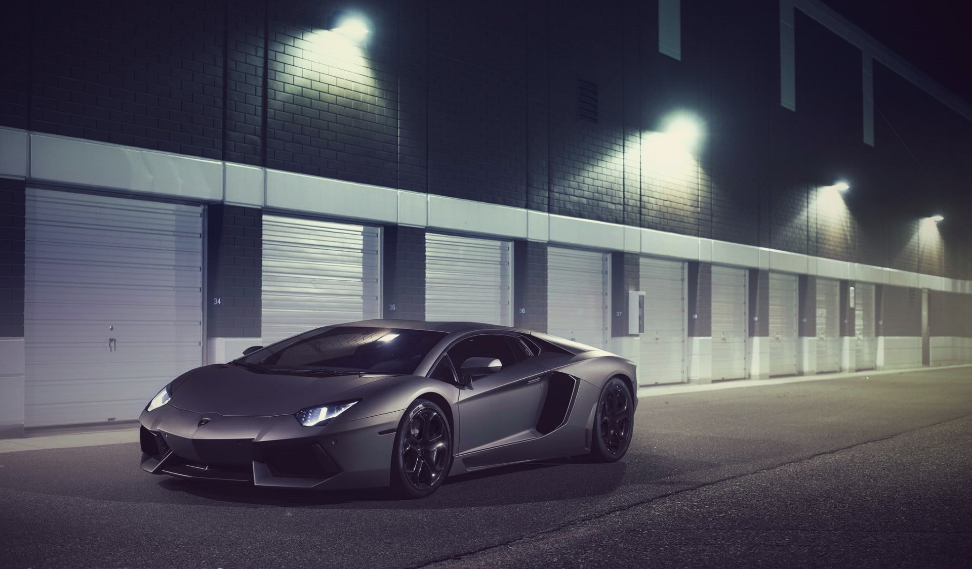 Ligth, Lamborghini, LP700-4, Aventador, Nigth, 1080P, Front, Supercar, Bumper, HD Wallpaper