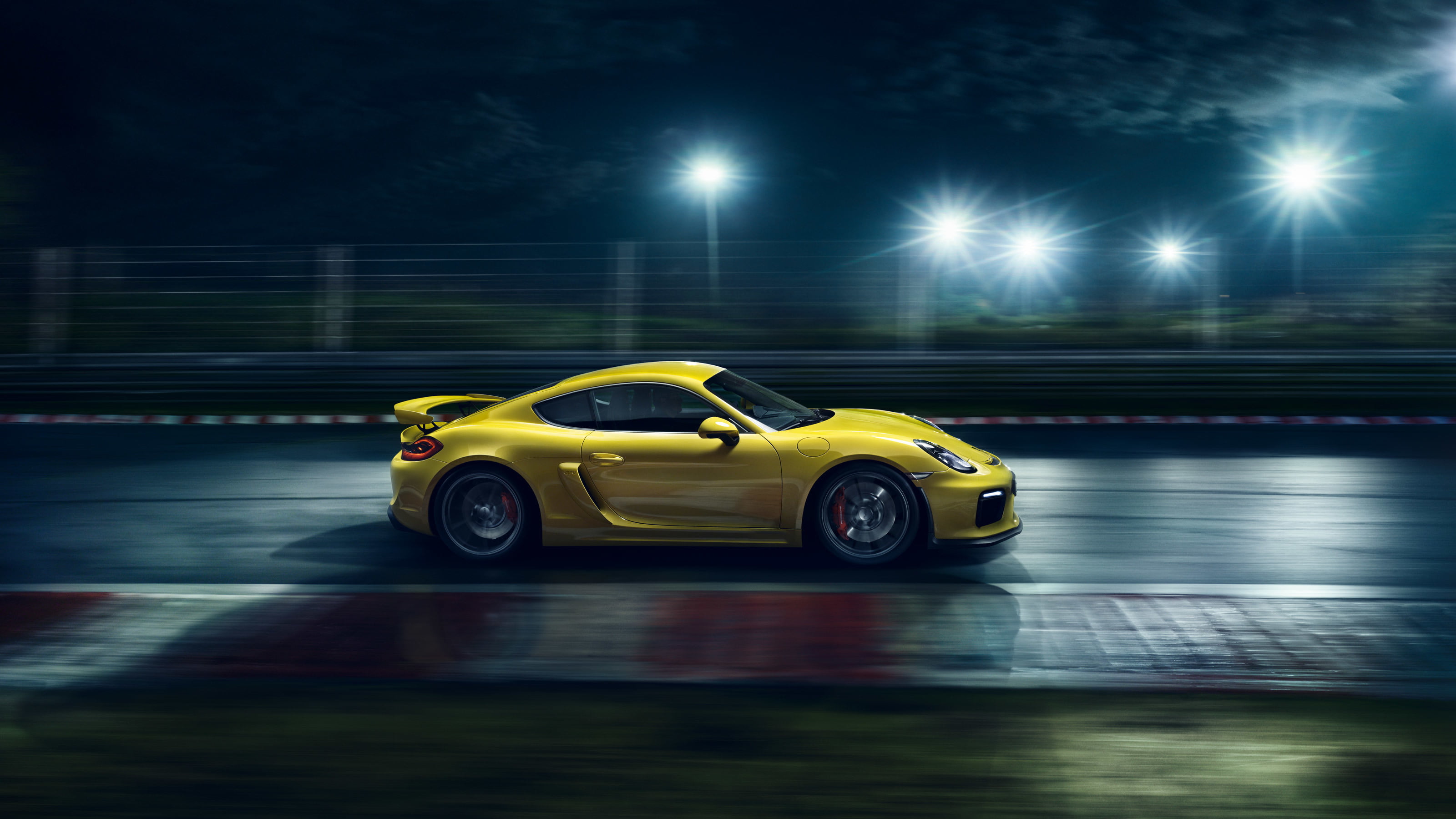 outdoors, GT4, lighting equipment, car, Yellow, no people, Side, Ligth, motor vehicle, blurred motion, road, night, travel, street, mode of transportation, HD Wallpaper