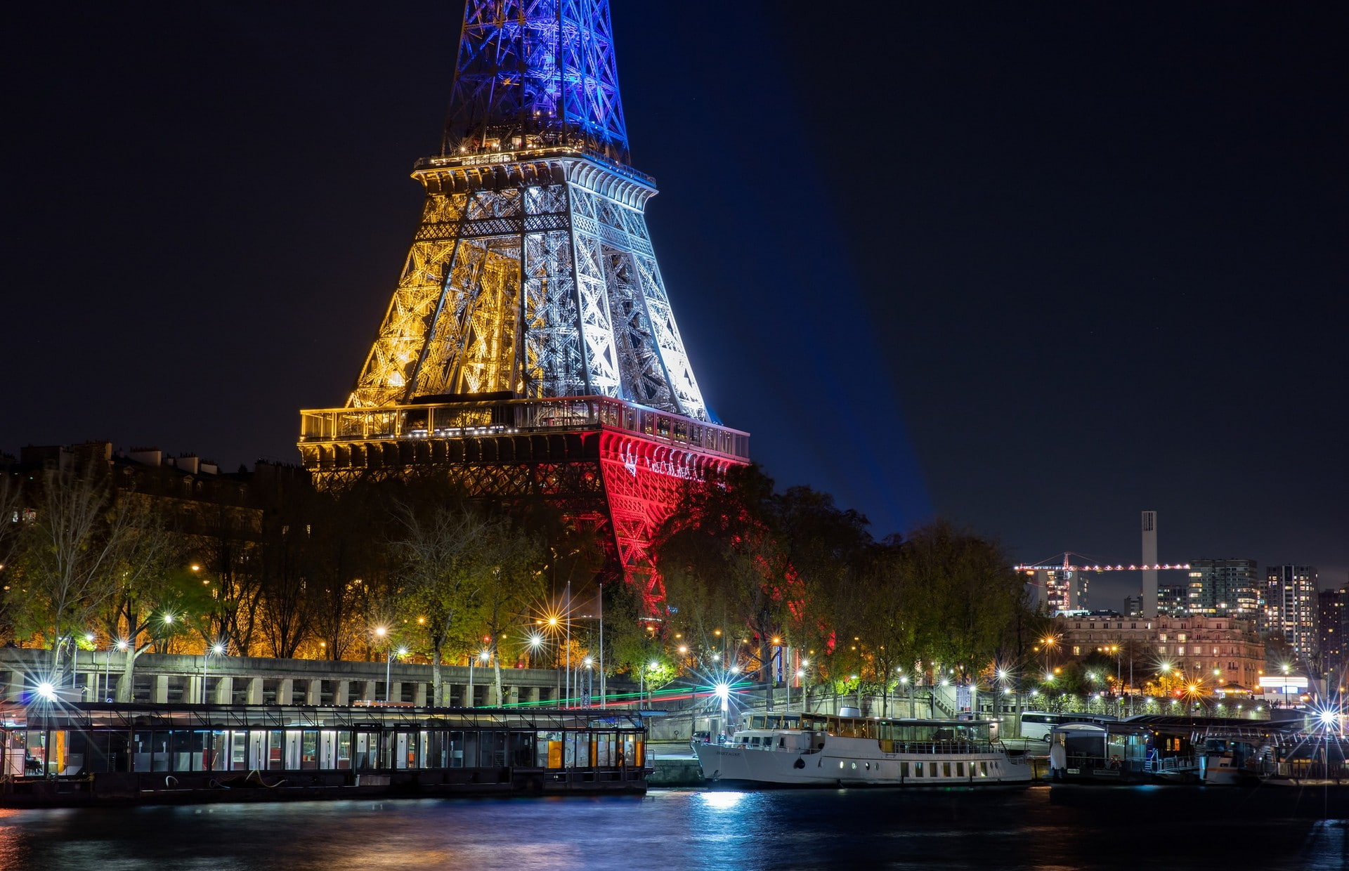 1080P, Paris, Eiffel Tower, night, France, HD Wallpaper