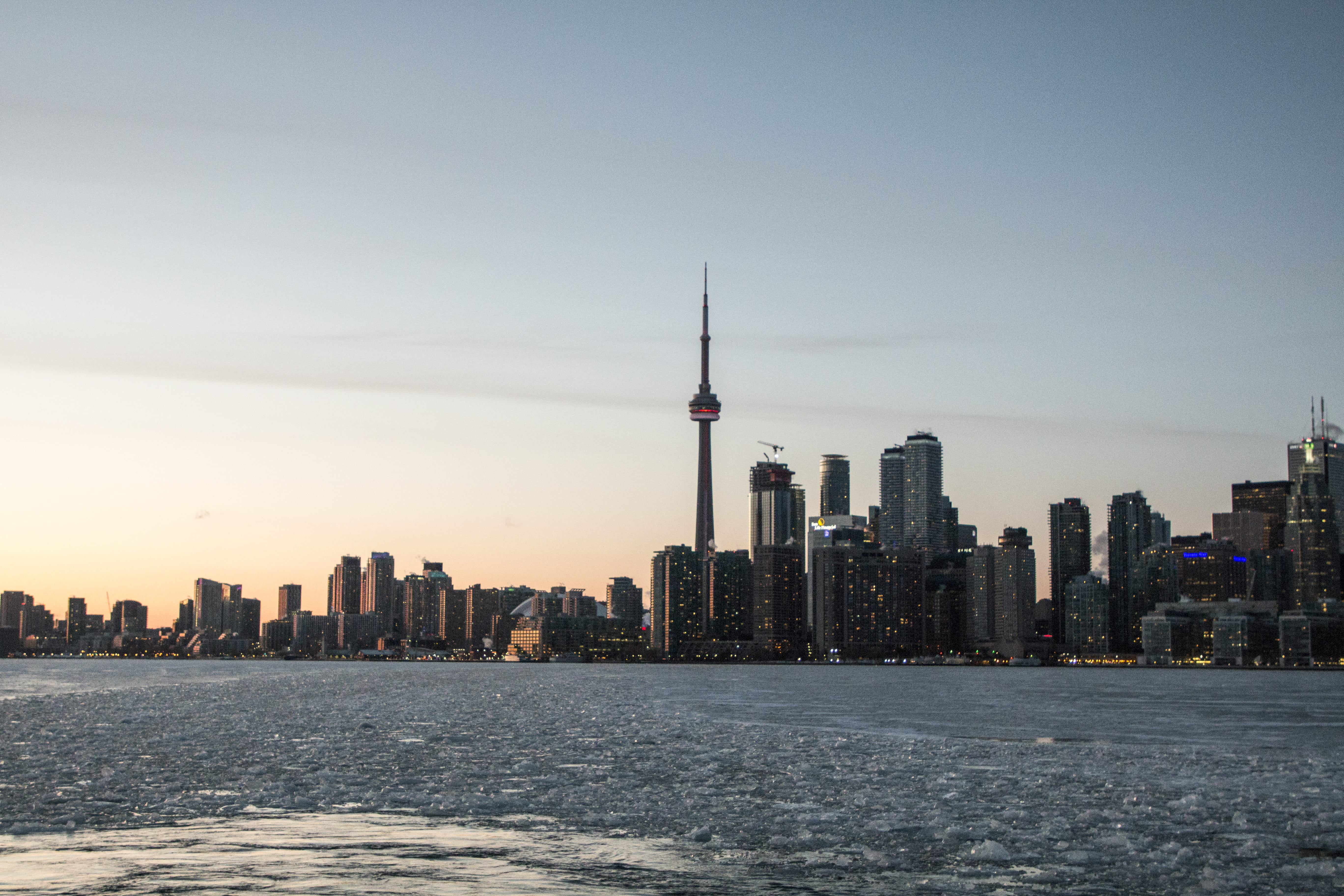 harbor, city life, travel, travel destinations, cityscape, daylight, downtown, canada, landscape, photo, buildings, spire, business, cn tower, building, HD Wallpaper