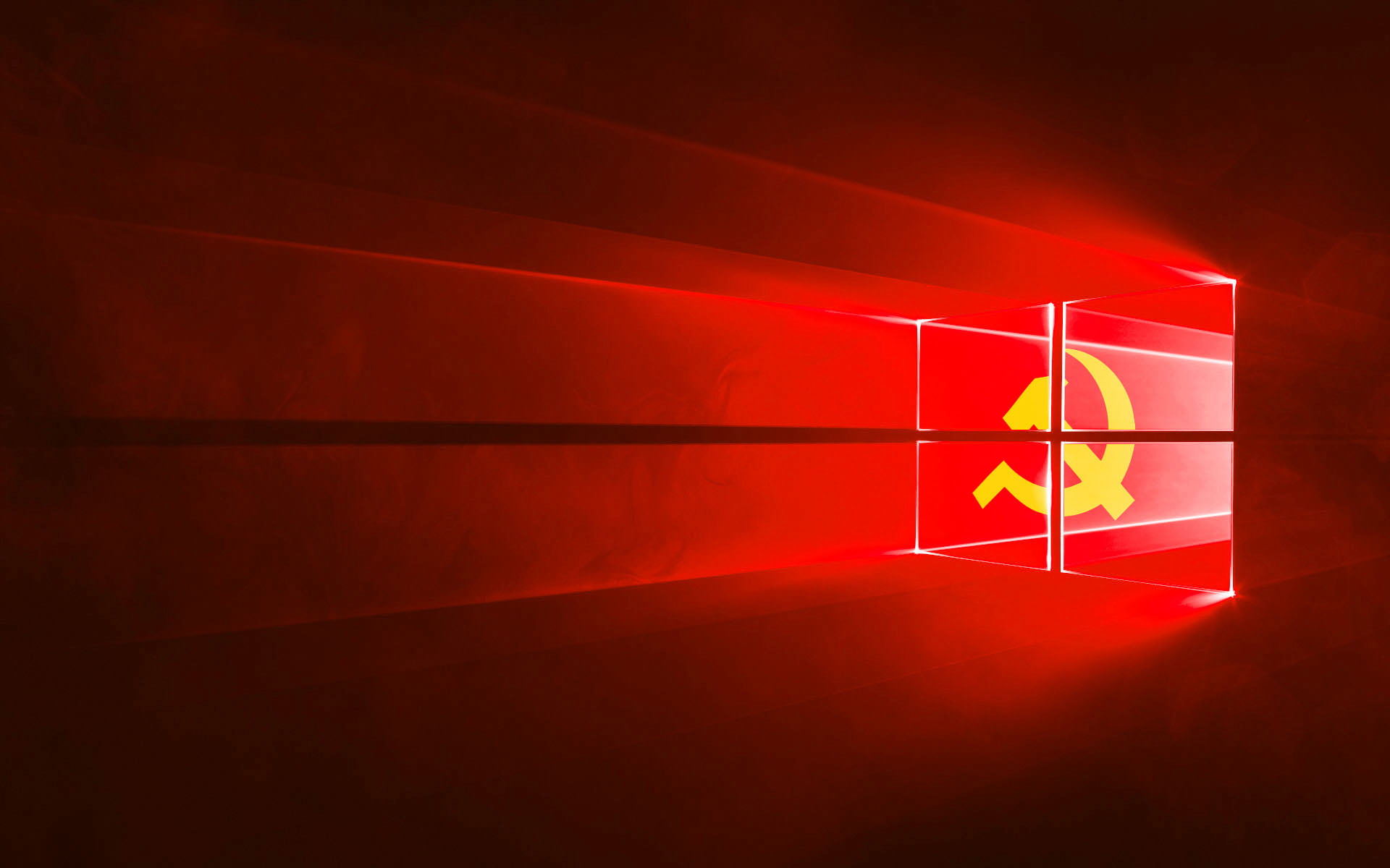 Windows 10, Comic Party, digital, 1080P, red, HD Wallpaper