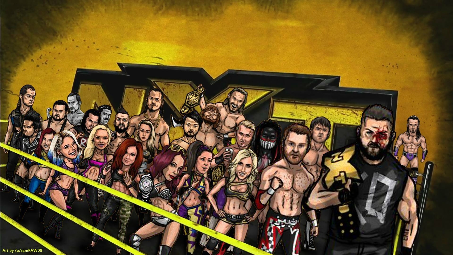 real people, 1080P, looking at camera, men, togetherness, NXT, mid adult, sport, team sport, fan - enthusiast, WWE, large group of people, young men, women, HD Wallpaper