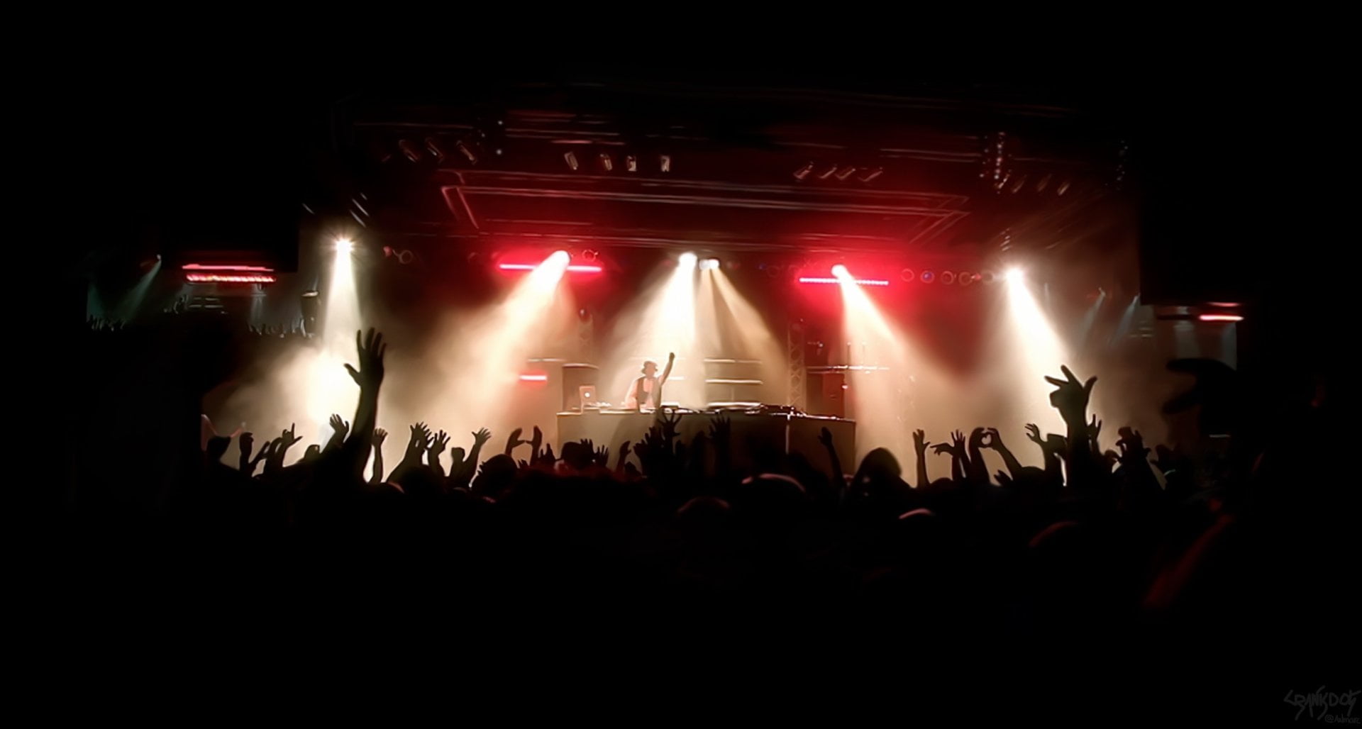 performance, lot, lighting equipment, light, audience, arts culture and entertainment, positive emotion, real people, large group of people, DJ, enjoyment, HD Wallpaper