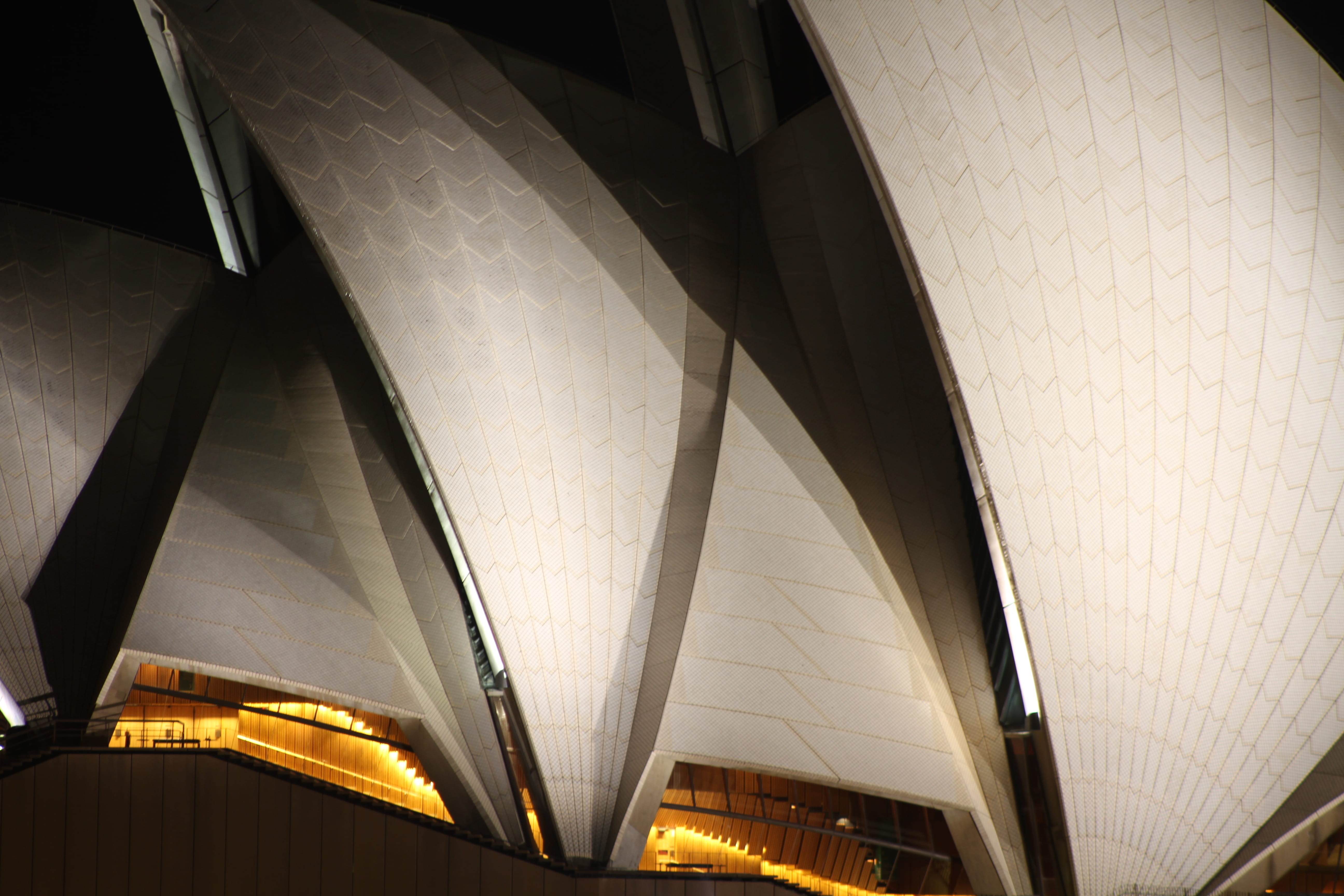 architectural column, nightscape, cityscape, public transportation, built structure, no people, indoors, connection, city, abstract, sydney opera house, HD Wallpaper