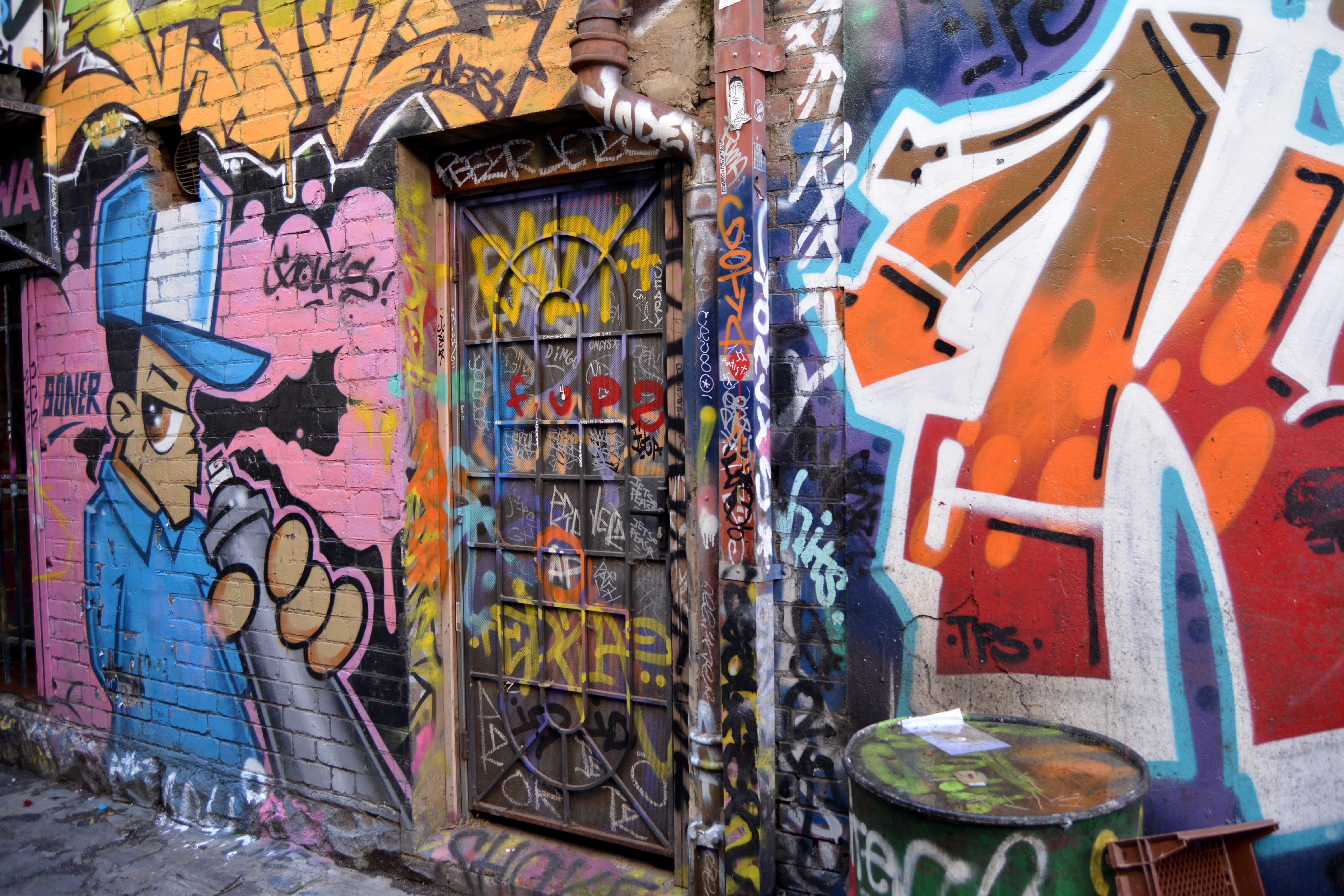 communication, wall, painting, melbourne, city, paint, messy, representation, wall - building feature, victorium, creativity, art and craft, alley, metal, HD Wallpaper