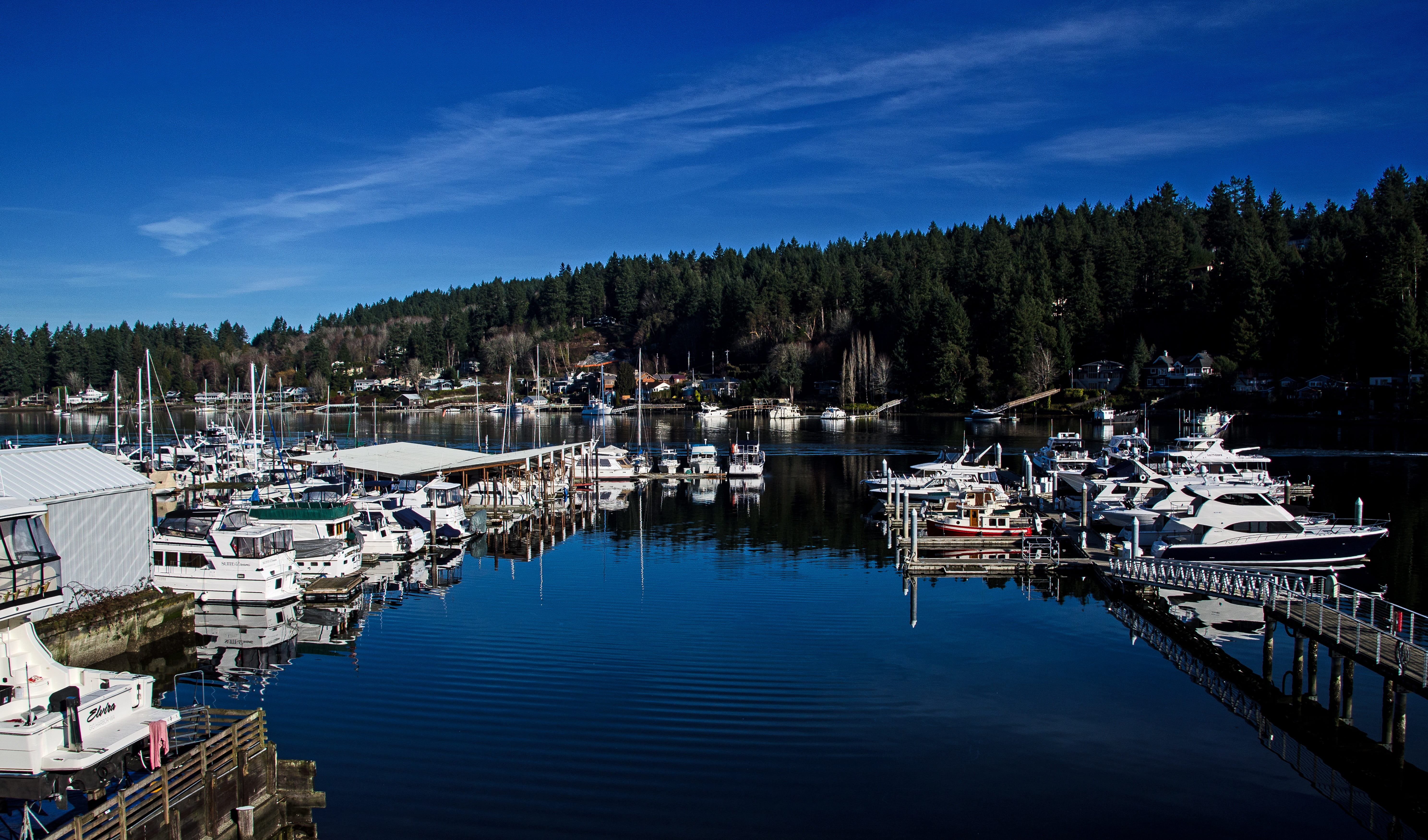 moored, scenics - nature, lake, sailboat, art, reflection, harbor, card, yacht, marina, no people, waterfront, day, boats, fine, 5K, mode of transportation, HD Wallpaper