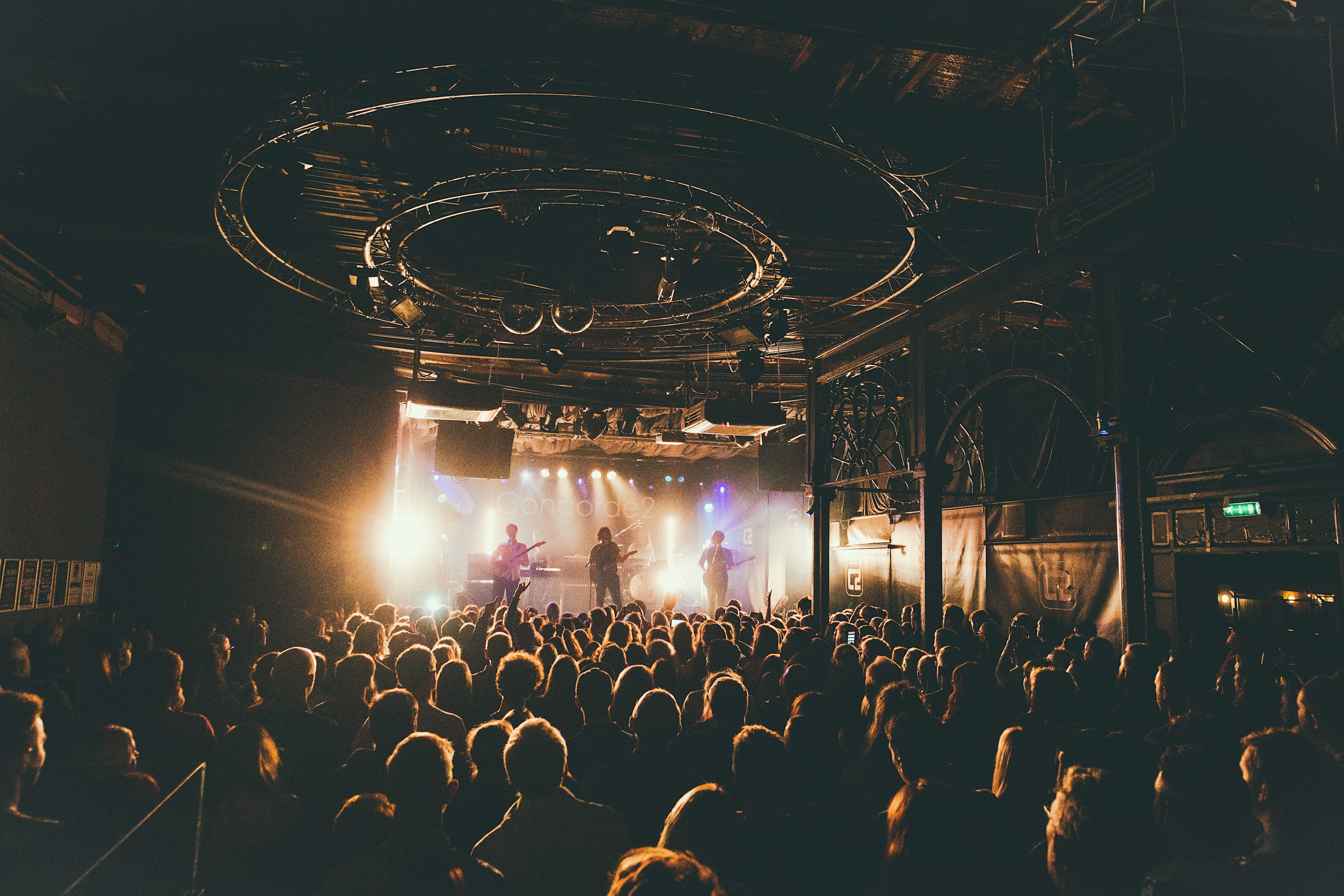 stage, popular music concert, group of people, audience, music, group, lighting equipment, watching, gig, women, stage - performance space, venue, excitement, HD Wallpaper