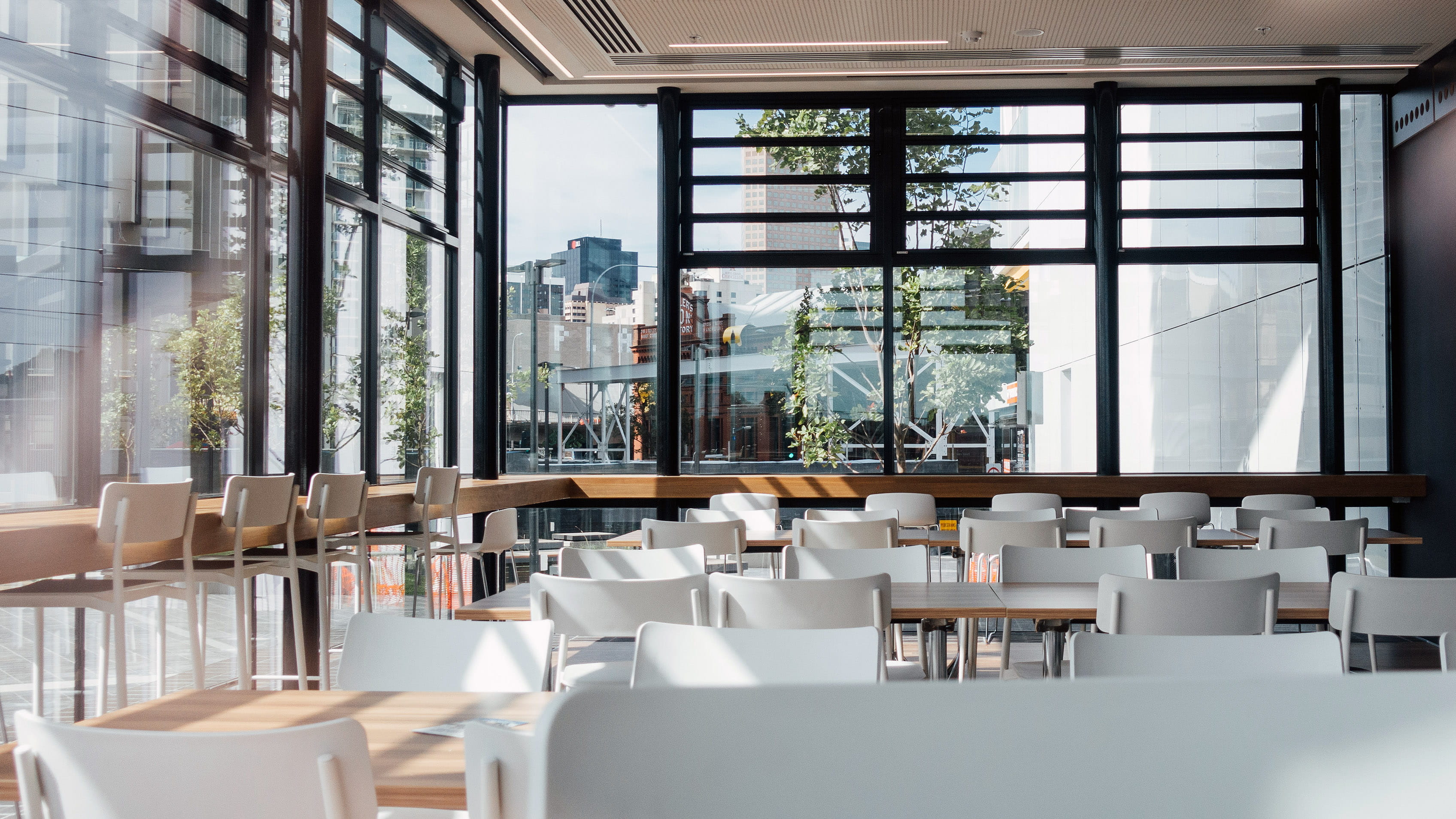 nature, table, restaurant, indoors, adelaide, light, arrangement, plant, no people, luxury, empty, window, australia, design, glass, modern, transparent, HD Wallpaper