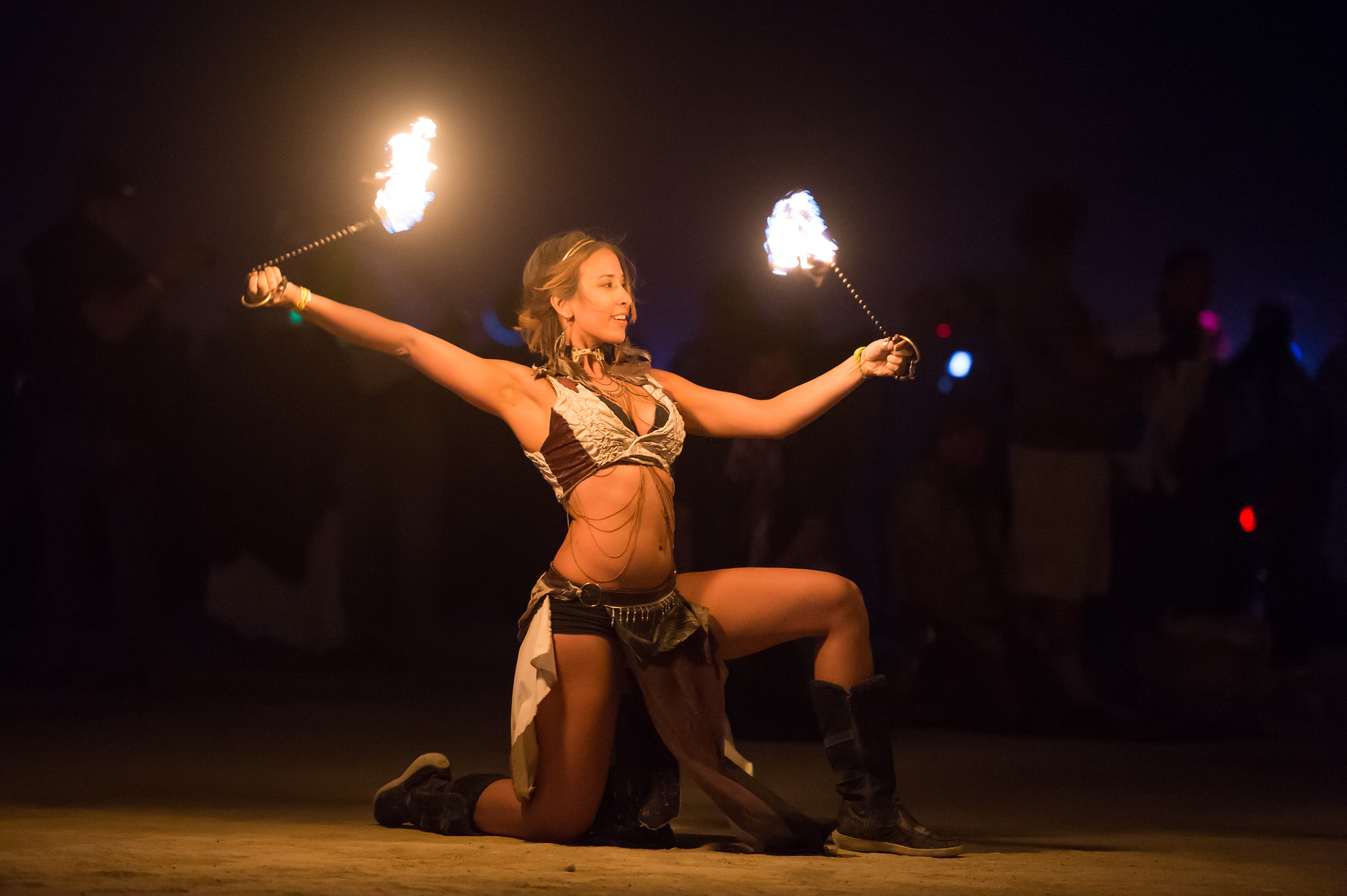 human limb, illuminated, woman, arts culture and entertainment, dancer, standing, dance, dancing, human arm, night, stage, pyro, indoors, fire - Natural Phenomenon, HD Wallpaper