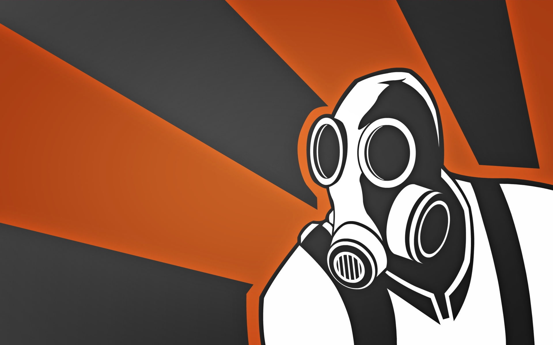 1080P, flamethrower, illustration, no people, full frame, mask, number, person, pattern, close-up, backgrounds, gas, design, message, gas mask, red, art and craft, HD Wallpaper