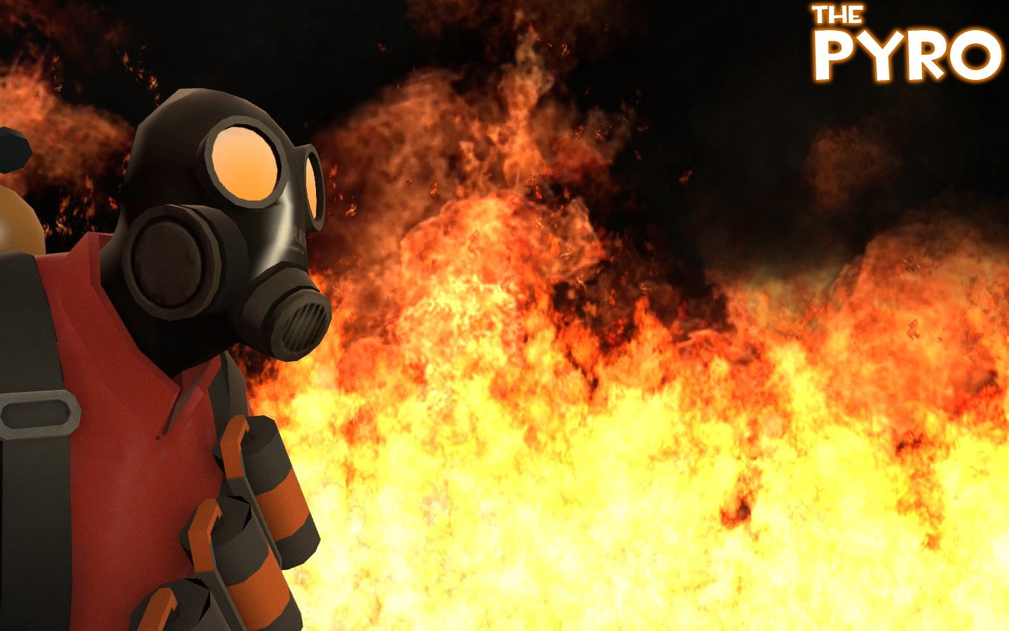 heat - temperature, security, communication, gas mask, protection, military, illustration, explosive, Team Fortress, environment, orange color, burning, HD Wallpaper