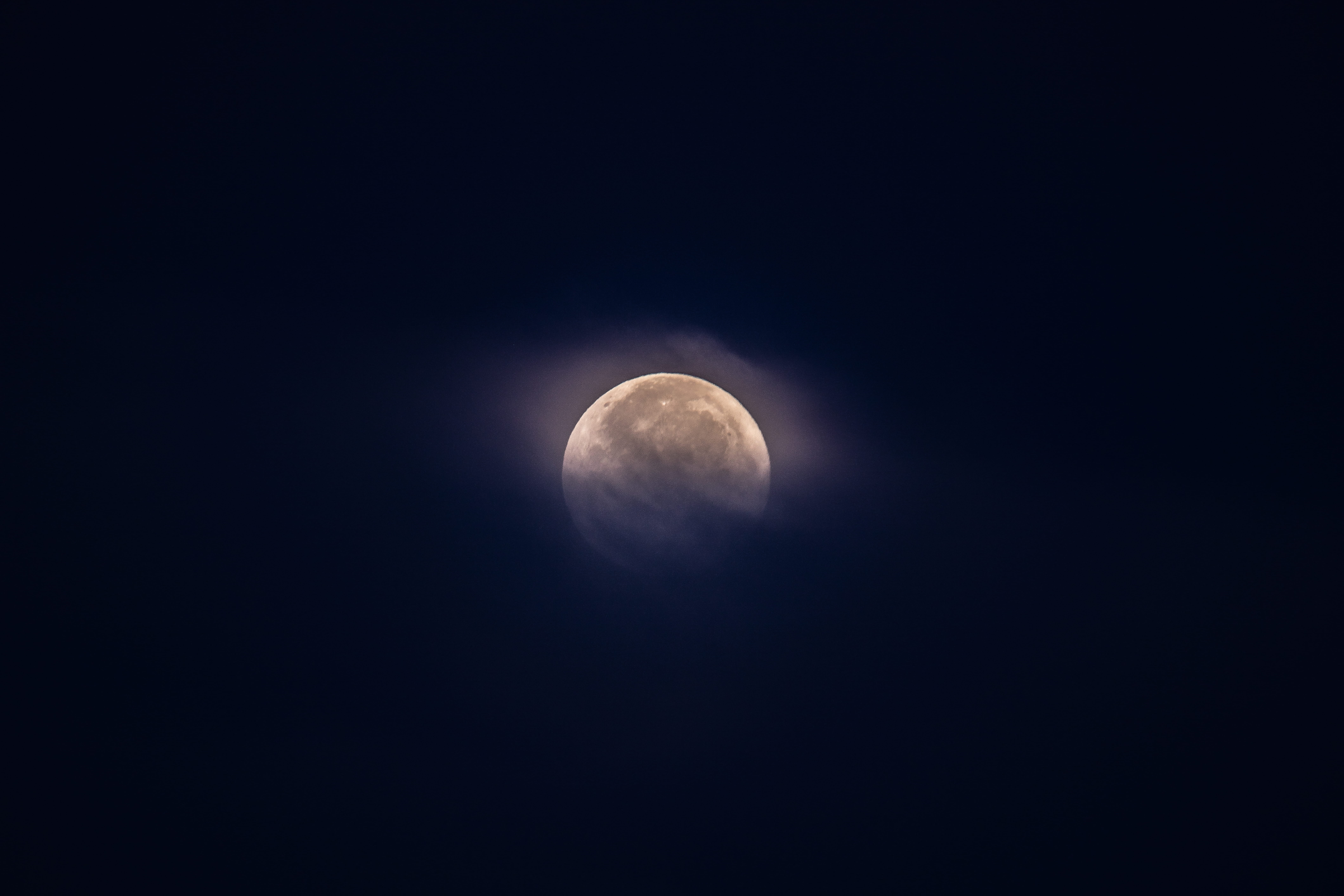 idyllic, coast, low angle view, moon, nature, outdoors, sea, scenics - nature, ocean, space and astronomy, eclipse, water, copy space, planetary moon, HD Wallpaper