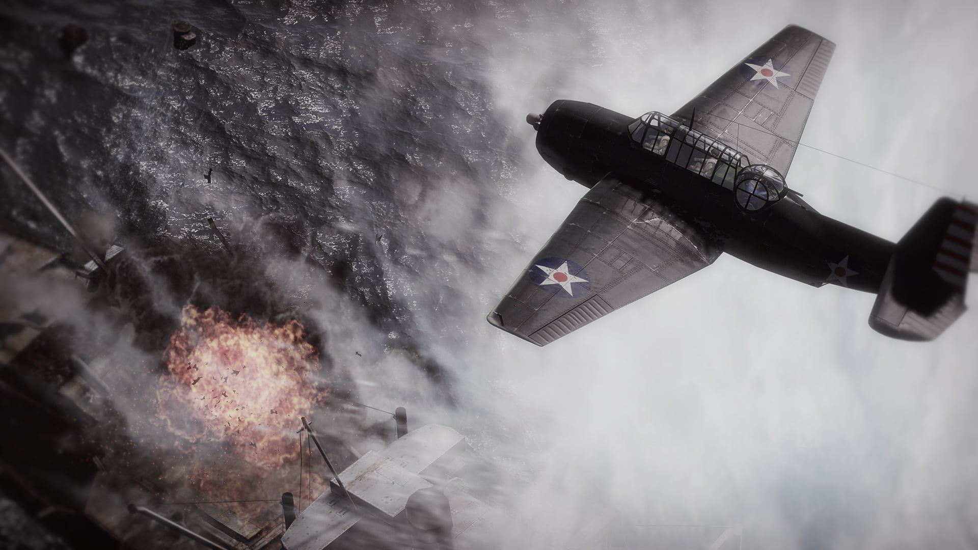sky, flying, nature, outdoors, mode of transportation, blurred motion, building exterior, water, military aircraft, real people, artwork, World War II, HD Wallpaper
