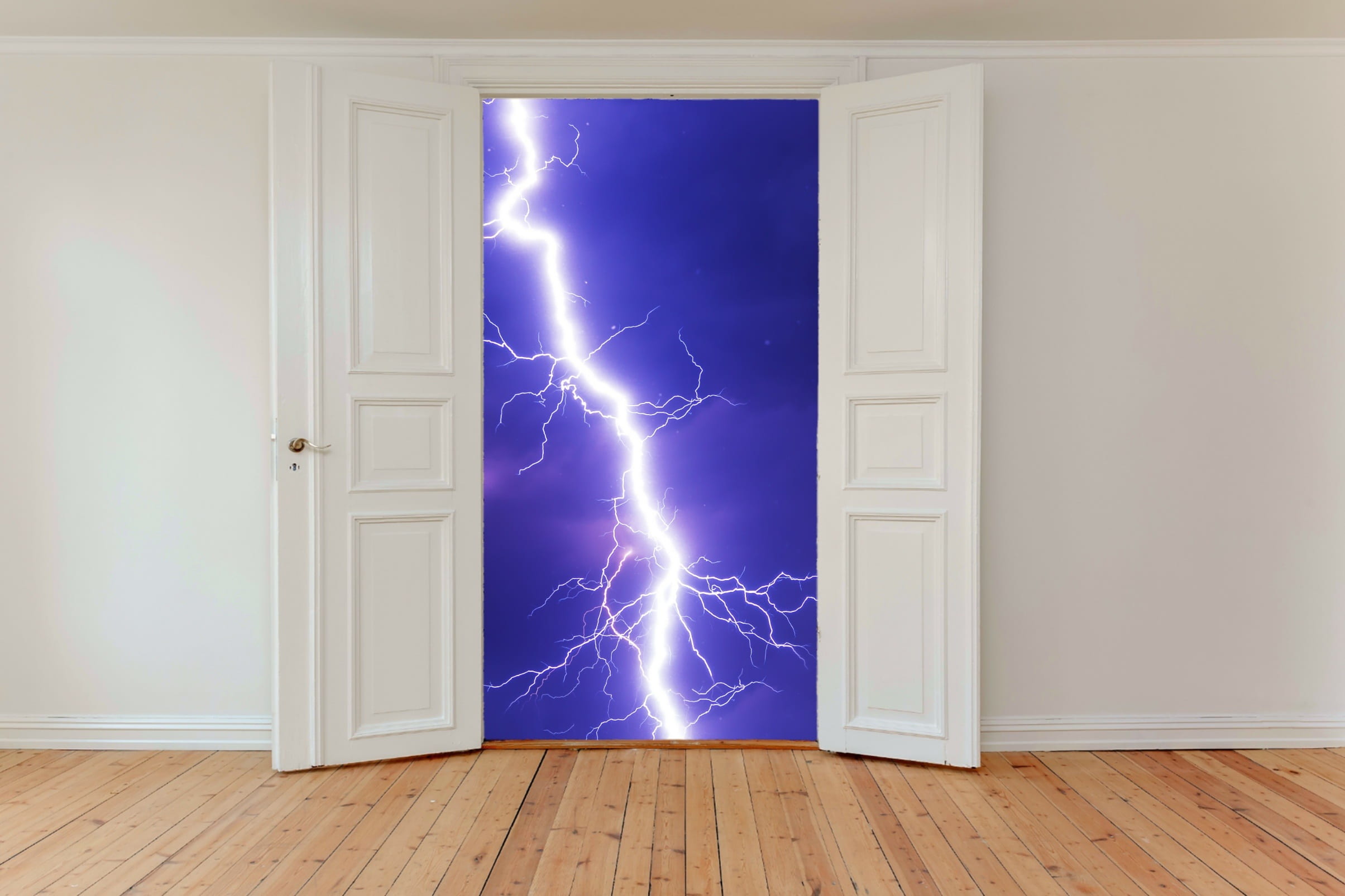 illuminated, home, door, white color, no people, fantasy, wooden, entrance, glowing, white, force of nature, storm, old door, home interior, celebration, HD Wallpaper