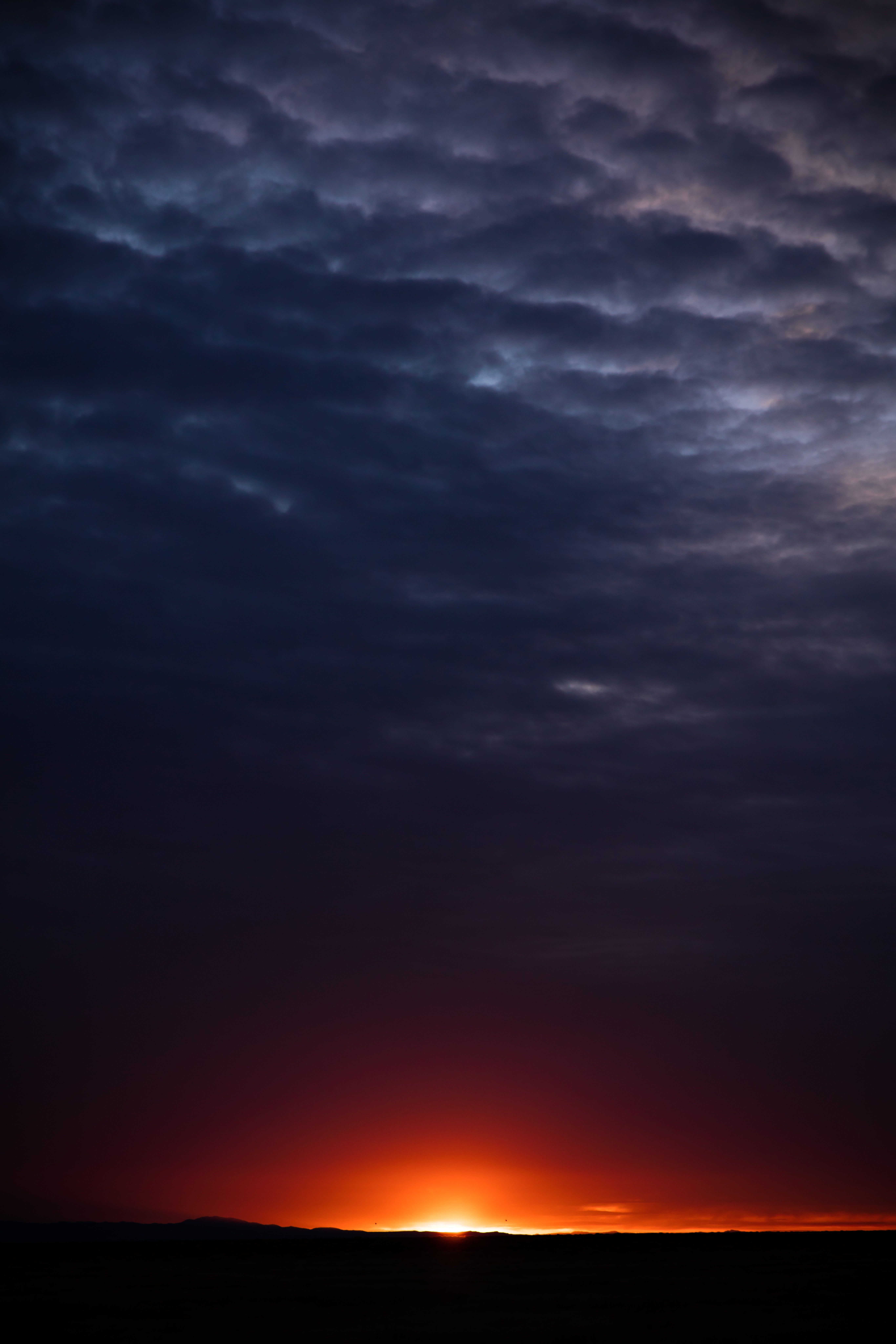 outdoors, cloud - Sky, beauty In Nature, sky, horizon, silhouette, meteorology, ominous, morning, weather, multi Colored, horizon Over Land, storm, scenics - nature, Phone HD Wallpaper