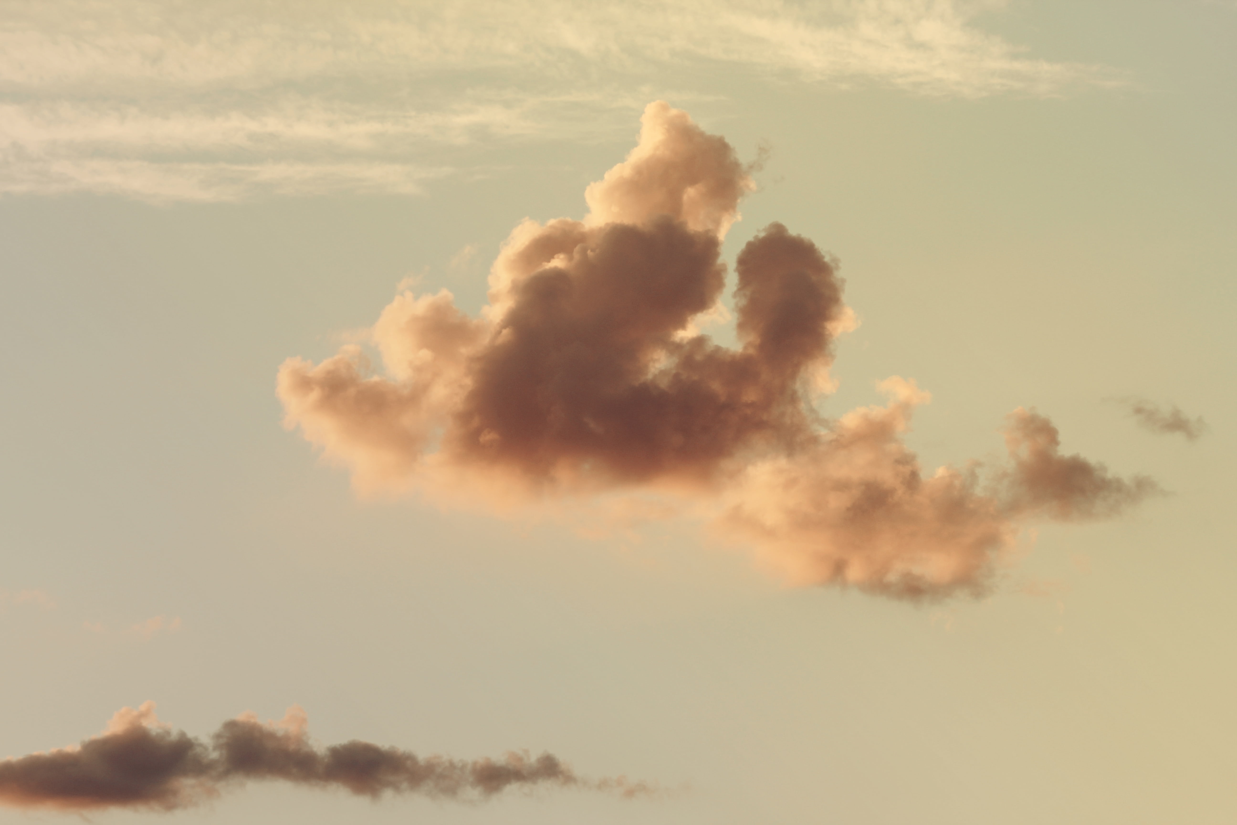 white, smoke - physical structure, nature, cloudy, day, sky, environment, cloud - Sky, air, summer, softness, pollution, hour, high, smog, clouds, beauty in nature, HD Wallpaper
