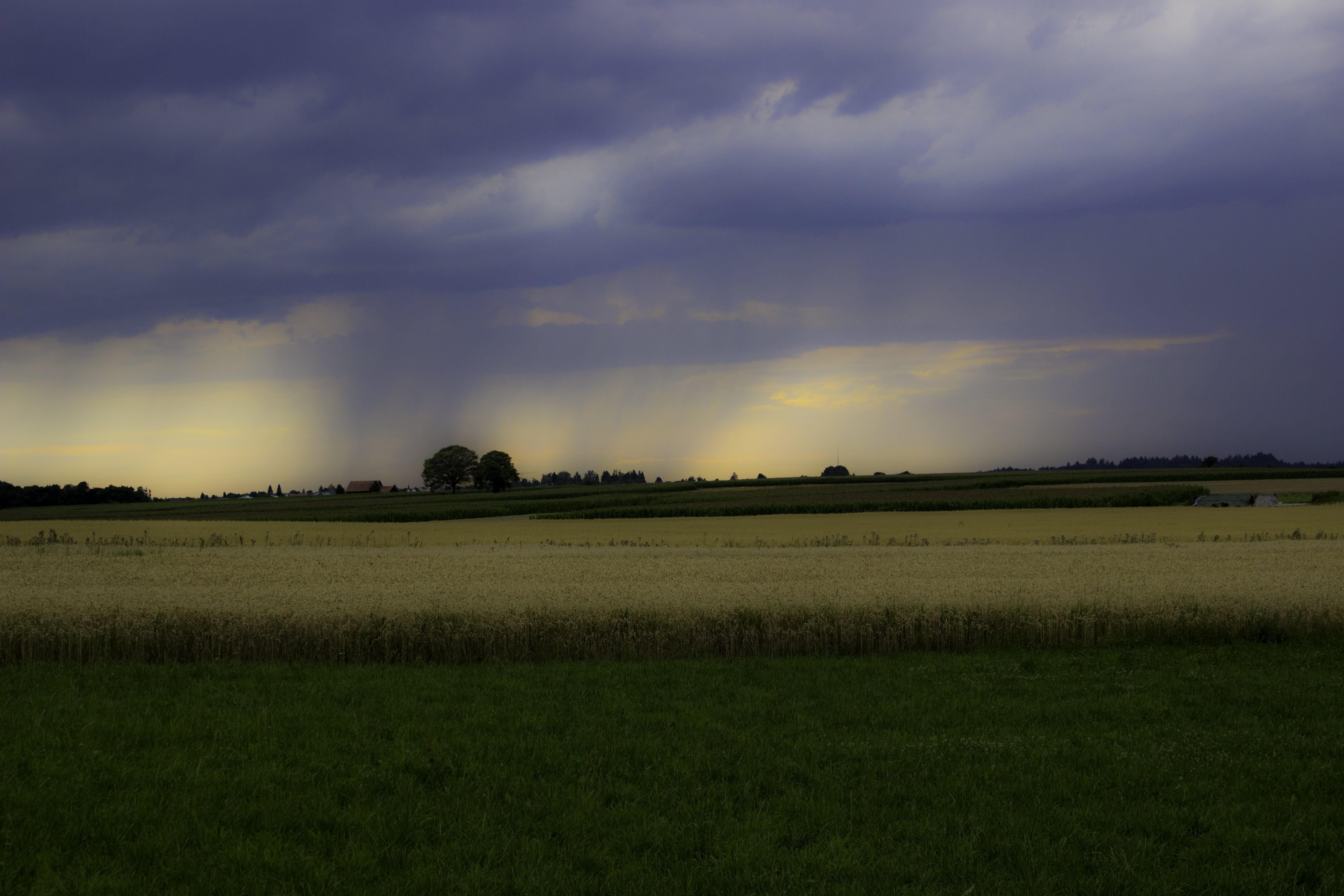 saturation, nature, land, cloudburst, plant, spectacular, non-urban scene, no people, tranquility, field, scenics - nature, landscape, tranquil scene, refraction, HD Wallpaper