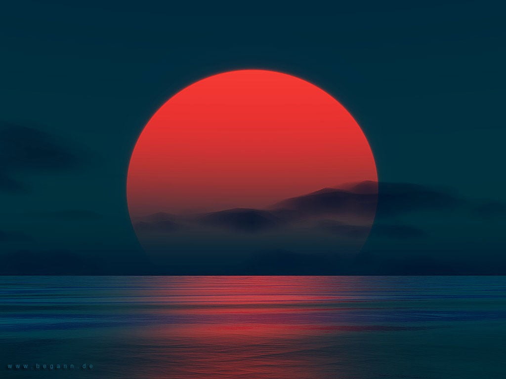 vacations, outdoors, travel, tranquil Scene, painting, landscape, digital composite, beach, sea, horizon Over Water, dusk, sunrise - Dawn, sun, sunlight, HD Wallpaper