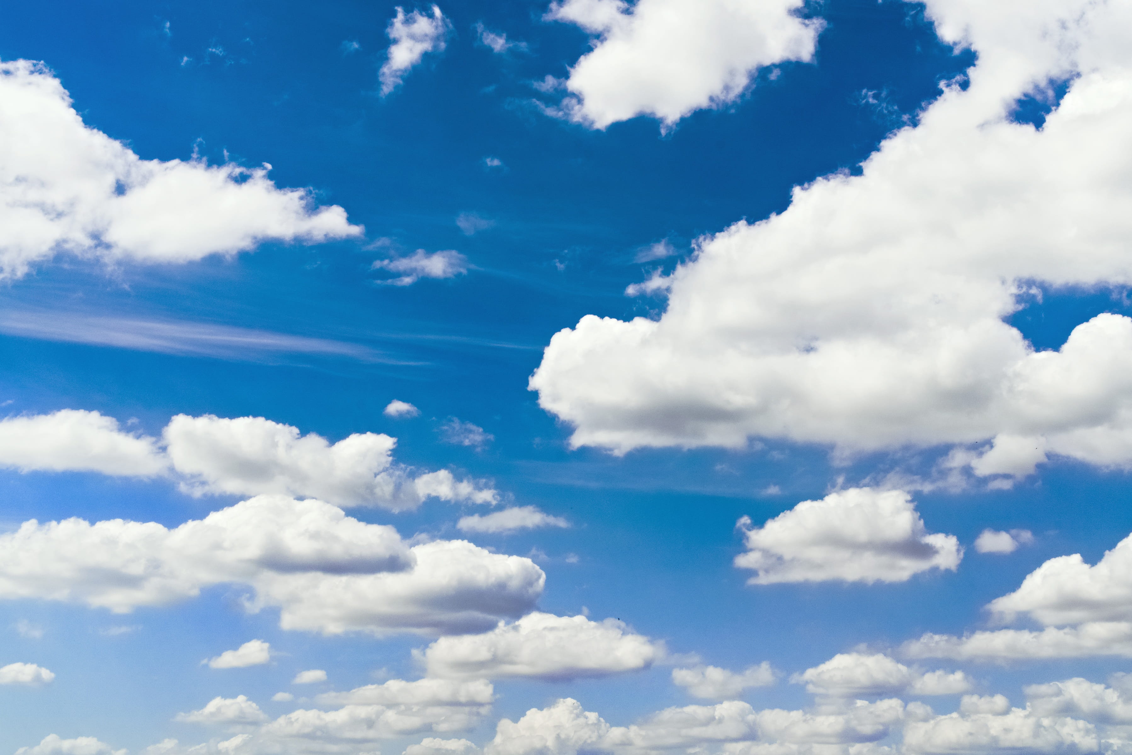 the environment, backgrounds, landscape, outdoors, day, cloud - sky, blue, clouds, weather, scenics - nature, low angle view, full frame, tranquil scene, HD Wallpaper