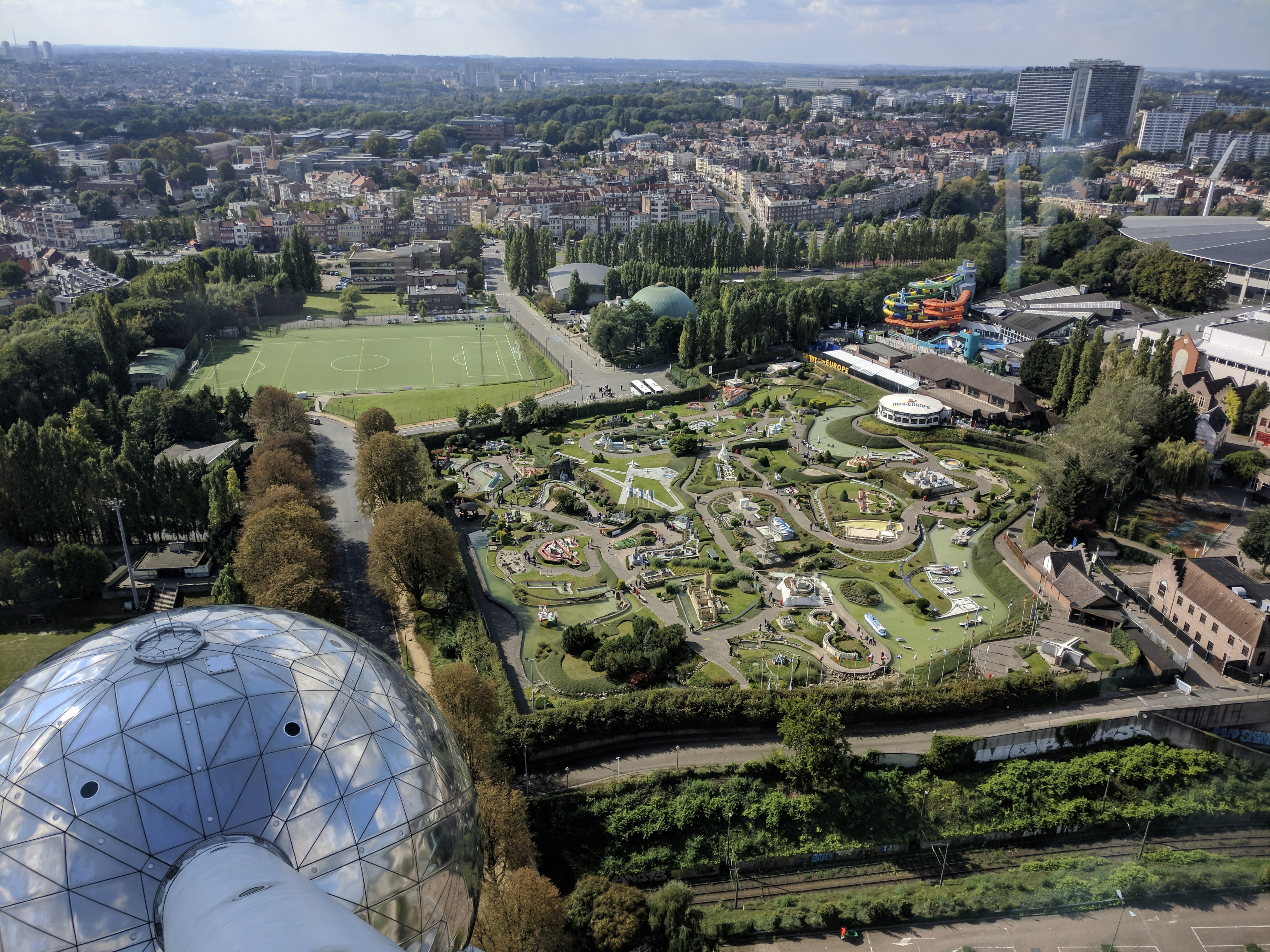 nature, sky, miniature, road, 4K, house, mini europe, no people, built structure, town, city, roller coaster, tree, transportation, travel, brussels, high angle view, HD Wallpaper