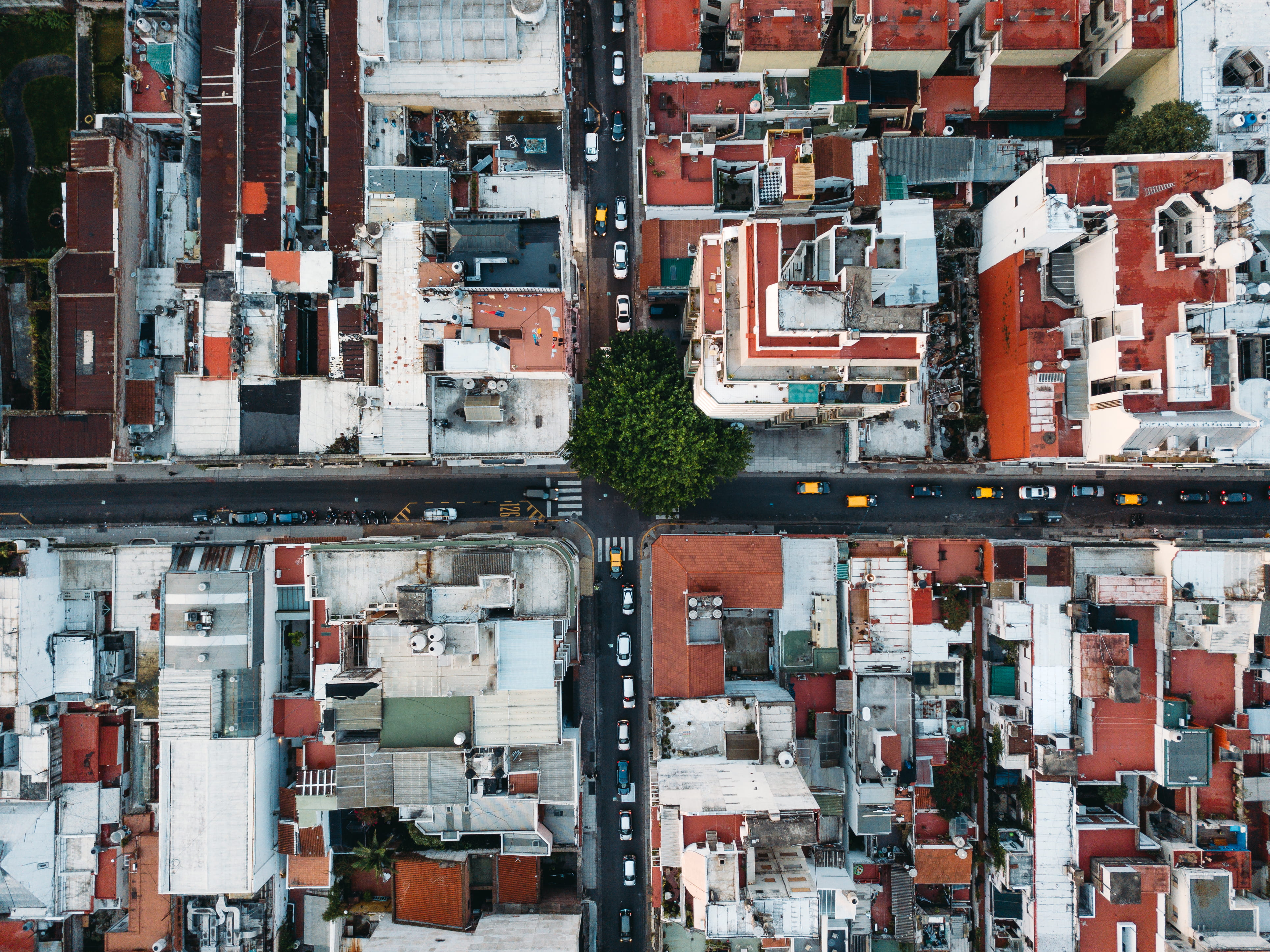 aerial view, rooftop, buenos aires, building, backgrounds, argentina, outdoors, architecture, drone view, full frame, intersection, eye, view, traffic, HD Wallpaper