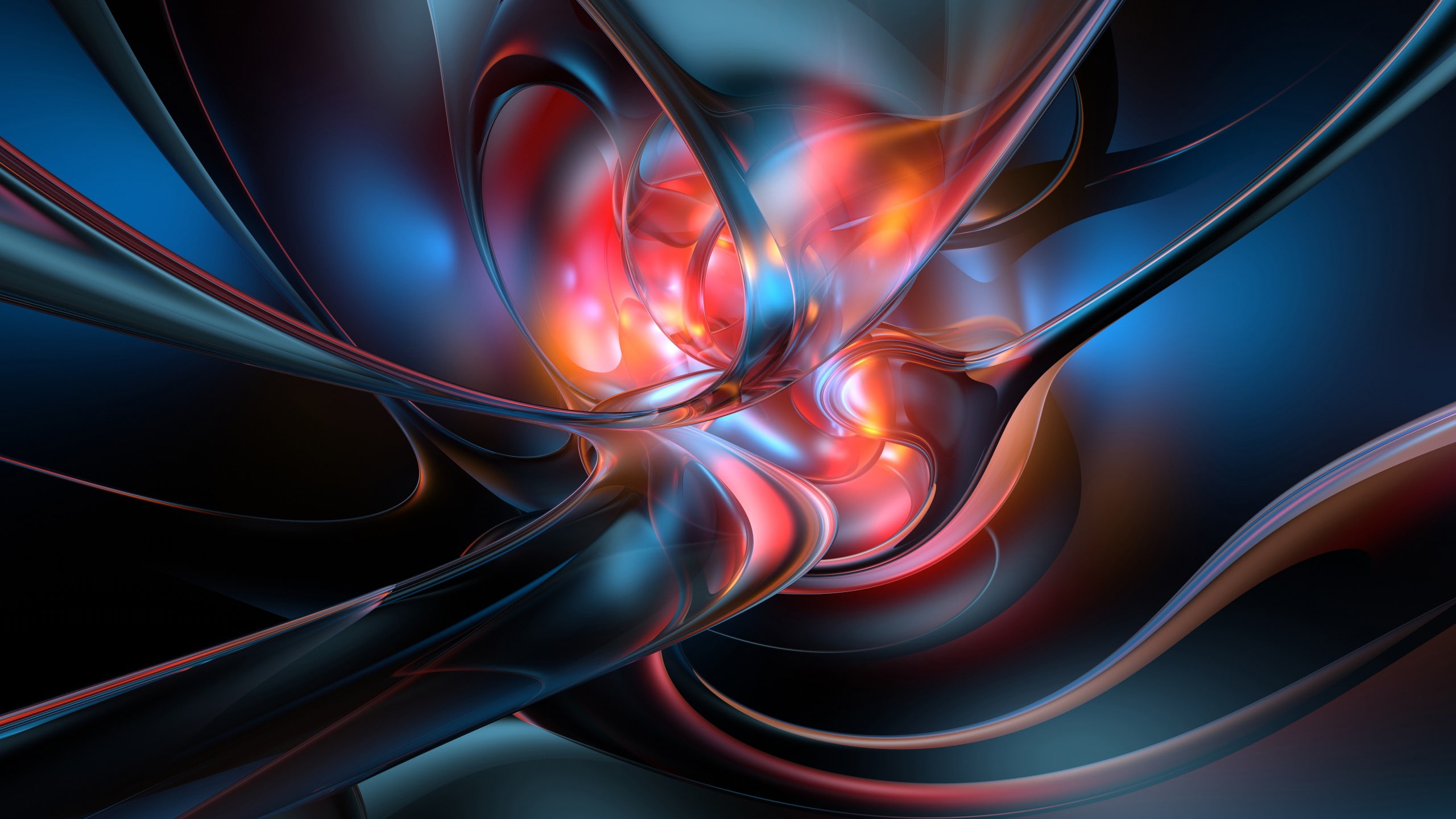 black background, light - natural phenomenon, flowing, abstract, illuminated, connection, swirl, shape, indoors, backgrounds, pattern, no people, technology, HD Wallpaper