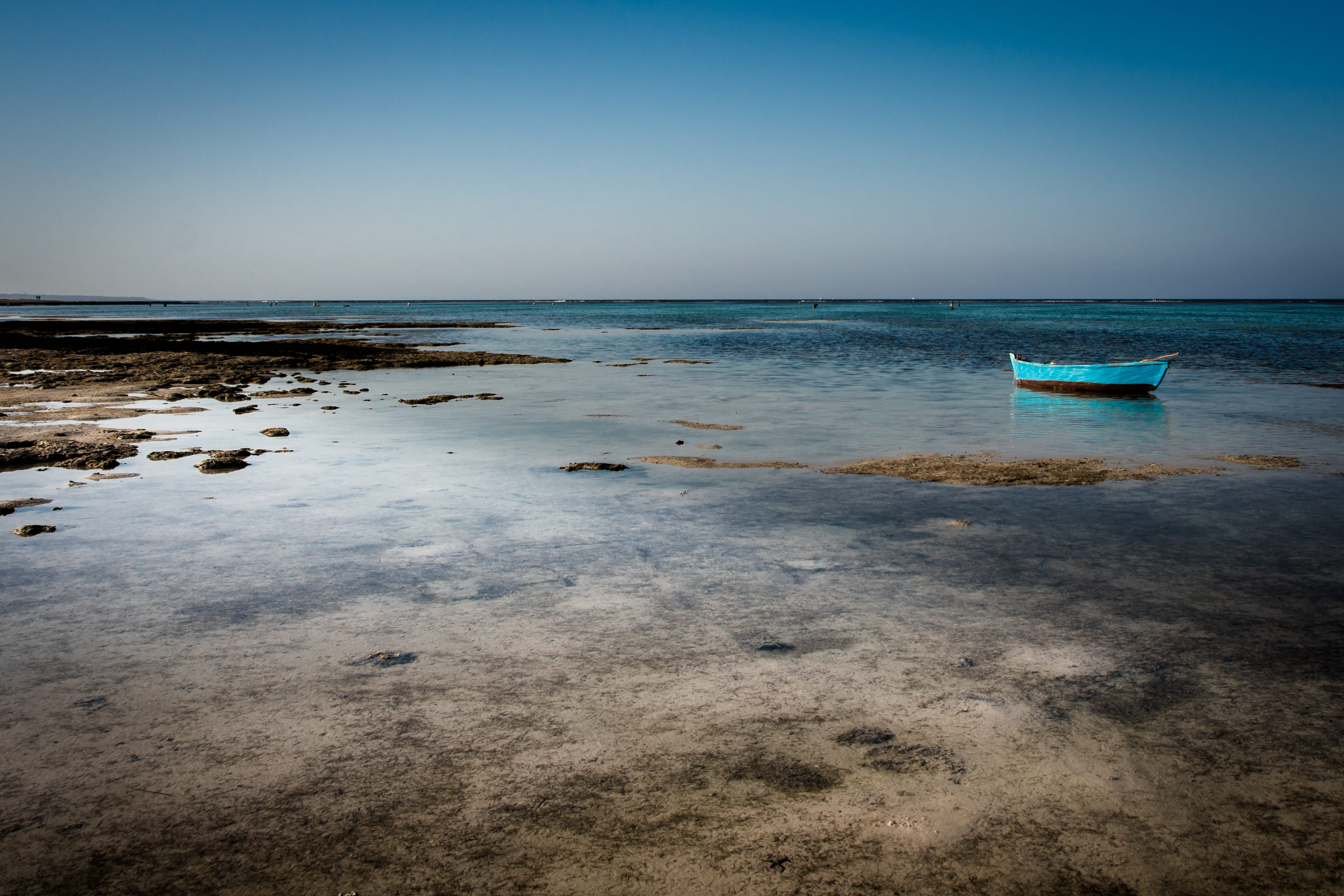 4K, tranquility, nikon, nautical vessel, water, idyllic, bendandi, day, beauty in nature, nature, horizon, egypt, tranquil scene, sky, boat, HD Wallpaper