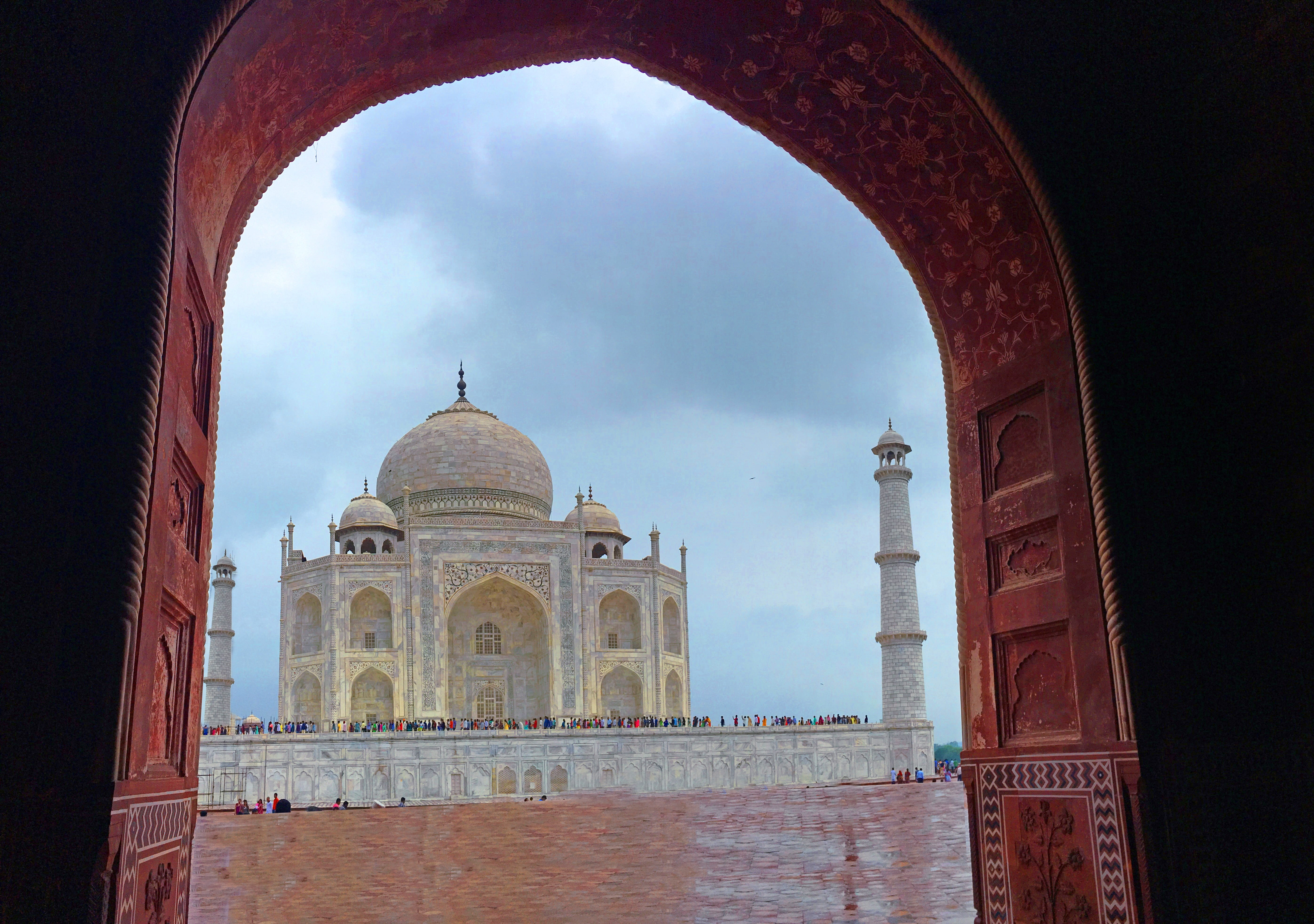 5K, taj mahal, dome, patriotic, monument, architecture, india, nature, place of worship, brick, nationalism, holiday, patriotism, calligraphy, independence, HD Wallpaper