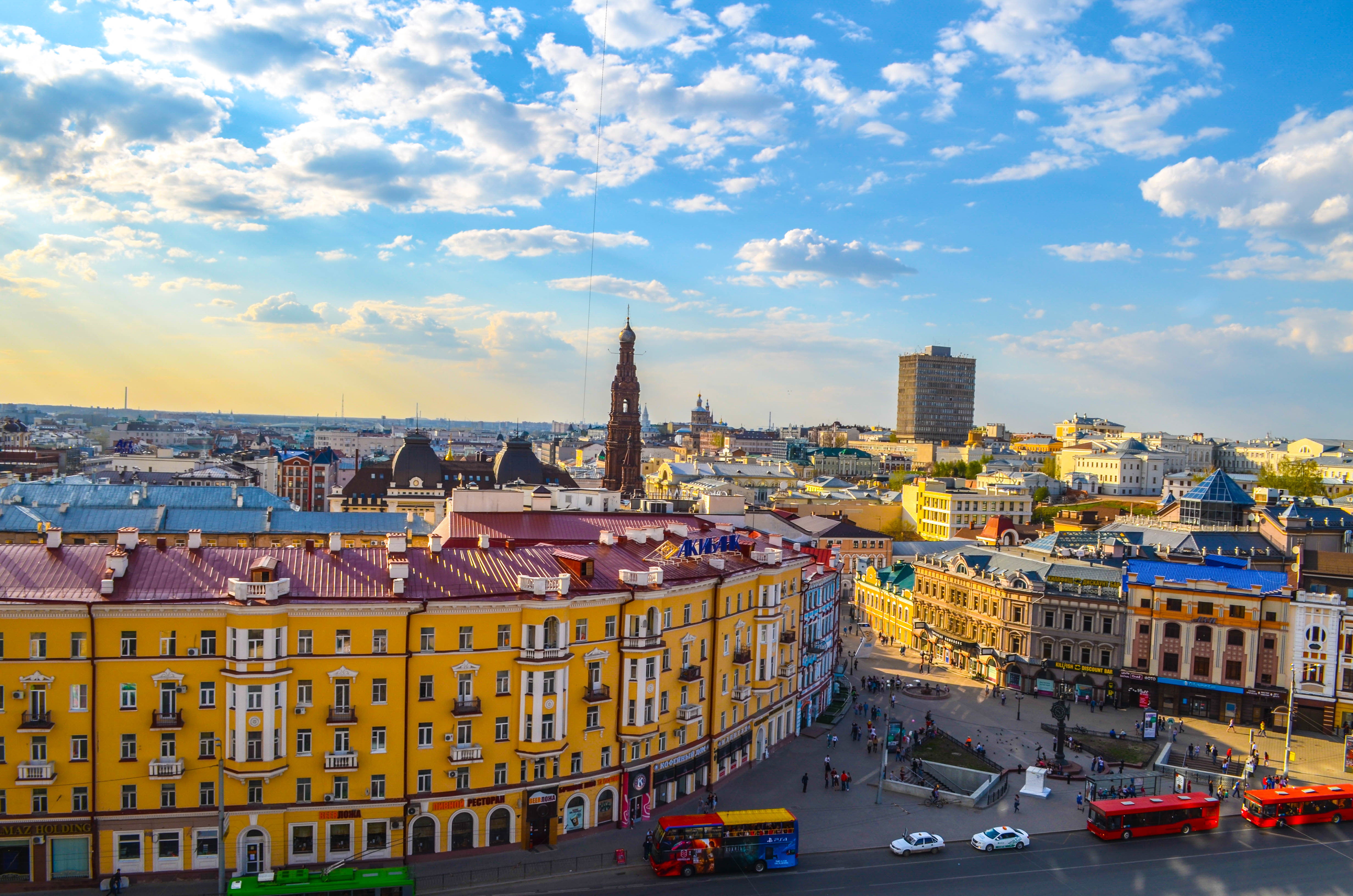 buildings, italy, europe, mode of transportation, urban Scene, scenics, nature, The city, Kazan, building, car, city Life, roof, night, house, concrete, HD Wallpaper