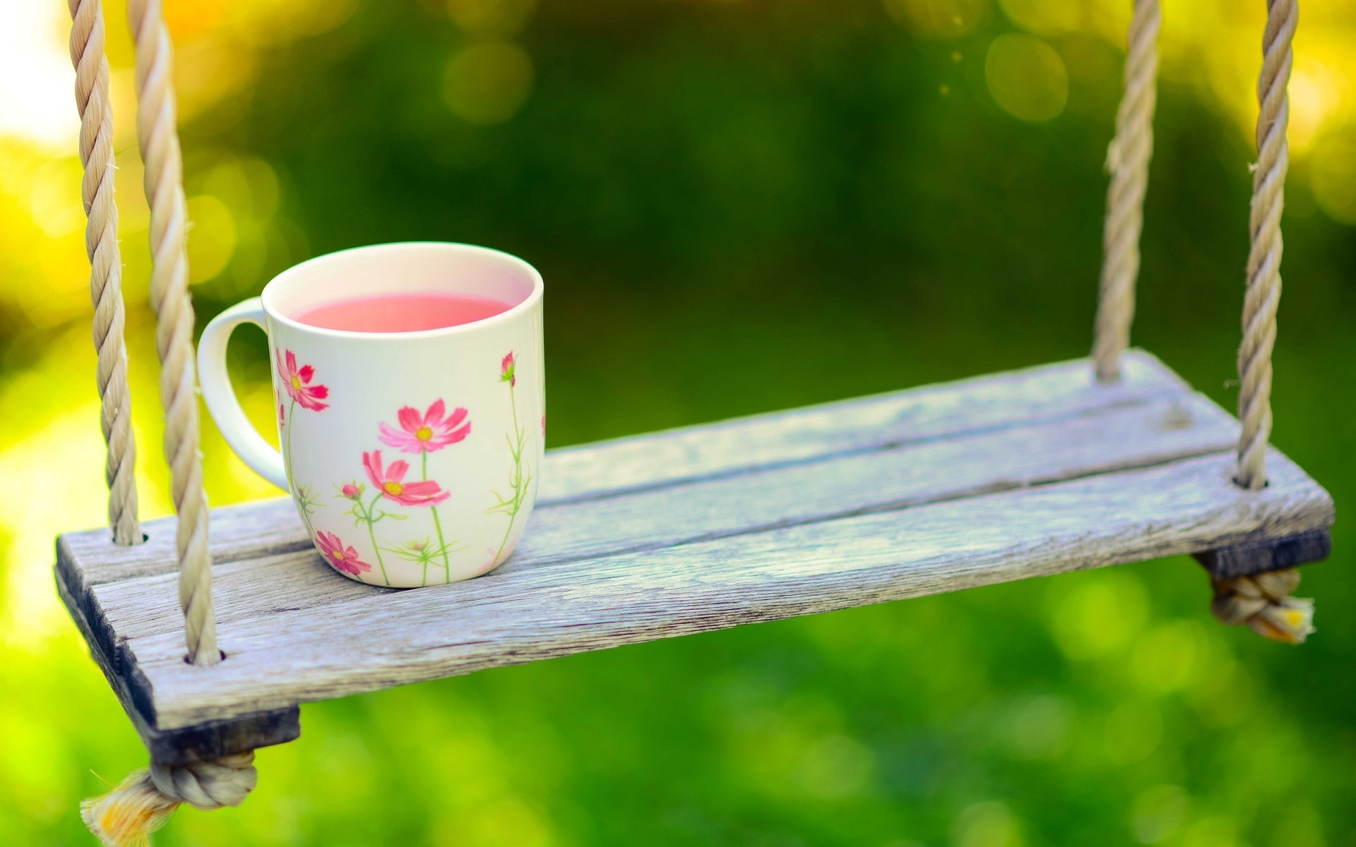 Rope, Swing, Cup, Blur, 1080P, HD Wallpaper