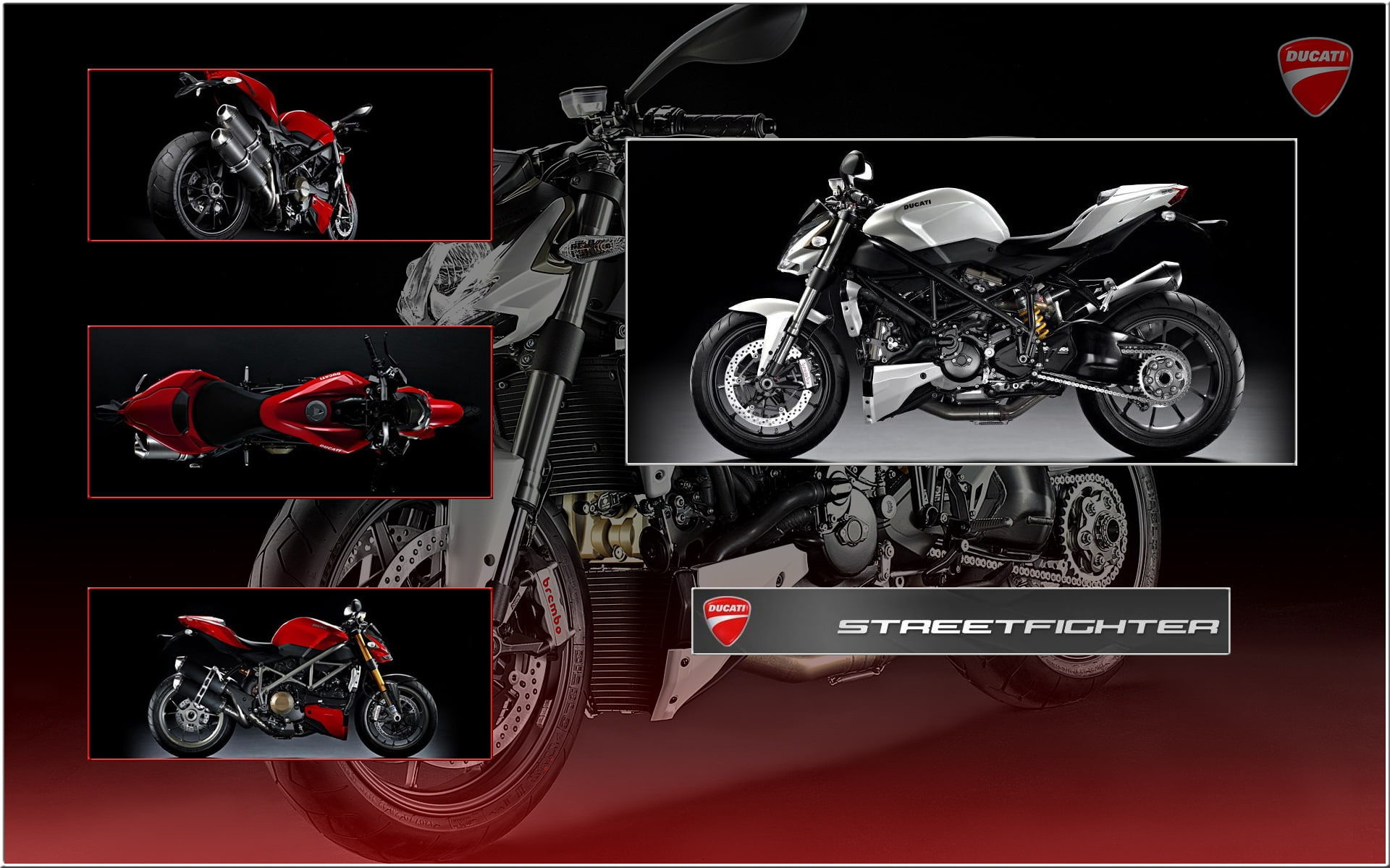 streetfighter, Abstract, hd, 1080P, 3D, moto, Ducati, art, Motorcycles, d, HD Wallpaper