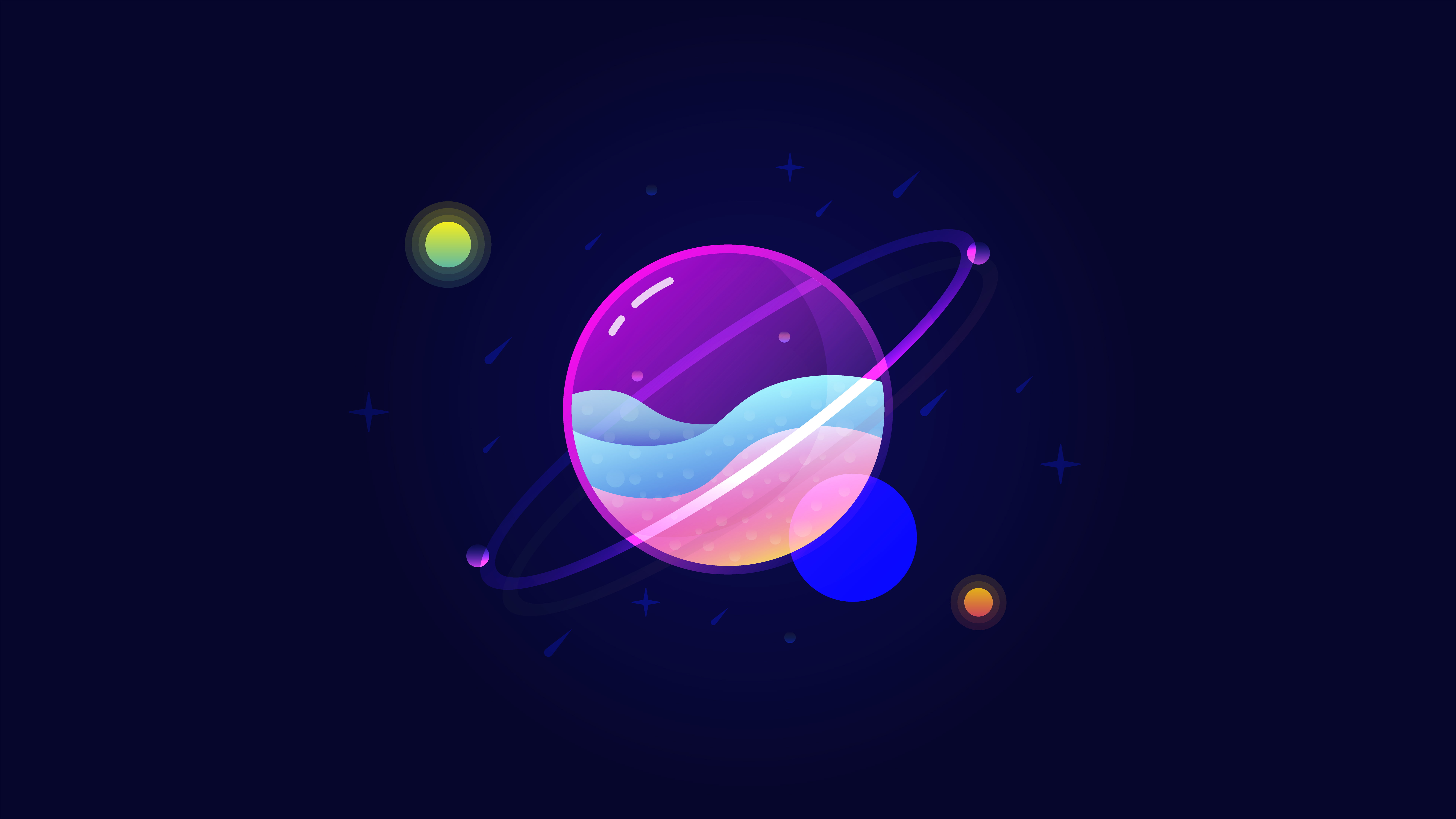 Solar, Saturn, 8K, system, k, HD Wallpaper