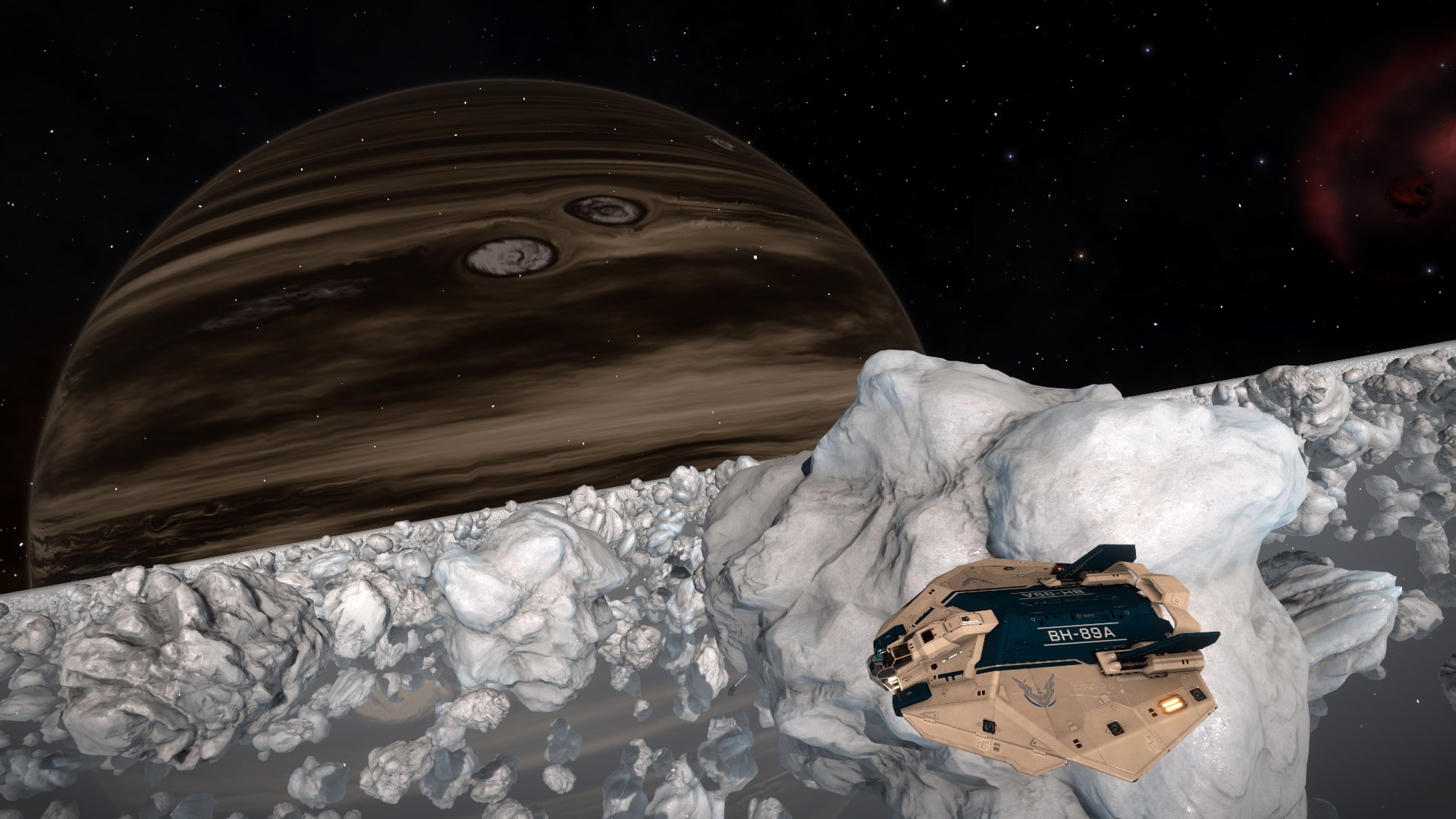 Elite: Dangerous, spaceship, planet, Planetary Rings, Space Simulator, ASP Explorer, Ed, Gas Giant, 1080P, space, HD Wallpaper