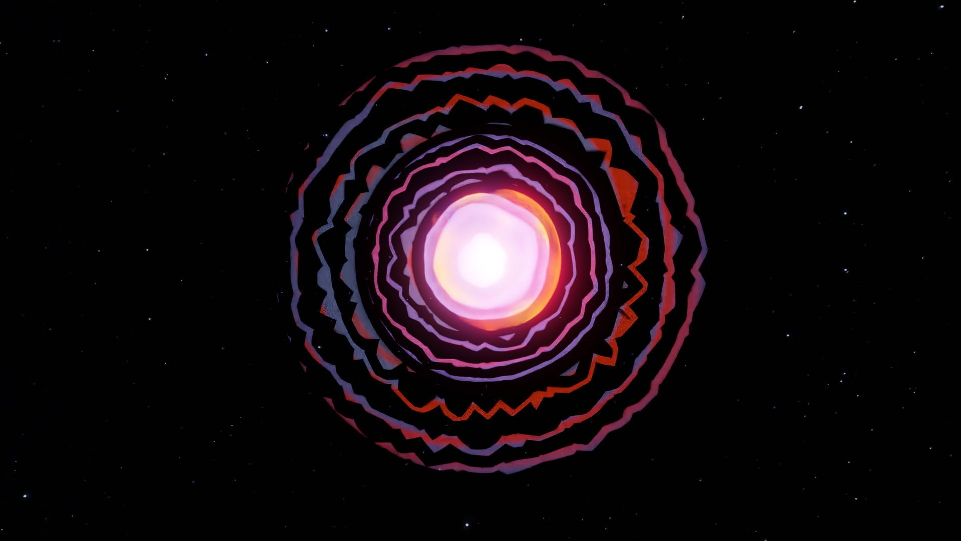 stars, space, digital art, 1080P, 3D Abstract, 3D graphics, Gas giant, Blender, abstract, HD Wallpaper