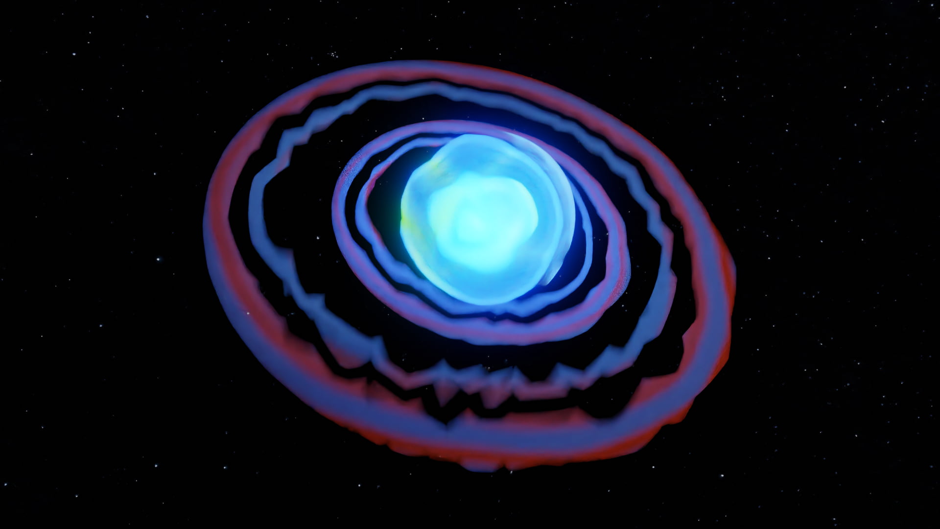 stars, Gas giant, Blender, 3D graphics, digital art, space, 1080P, abstract, 3D Abstract, HD Wallpaper