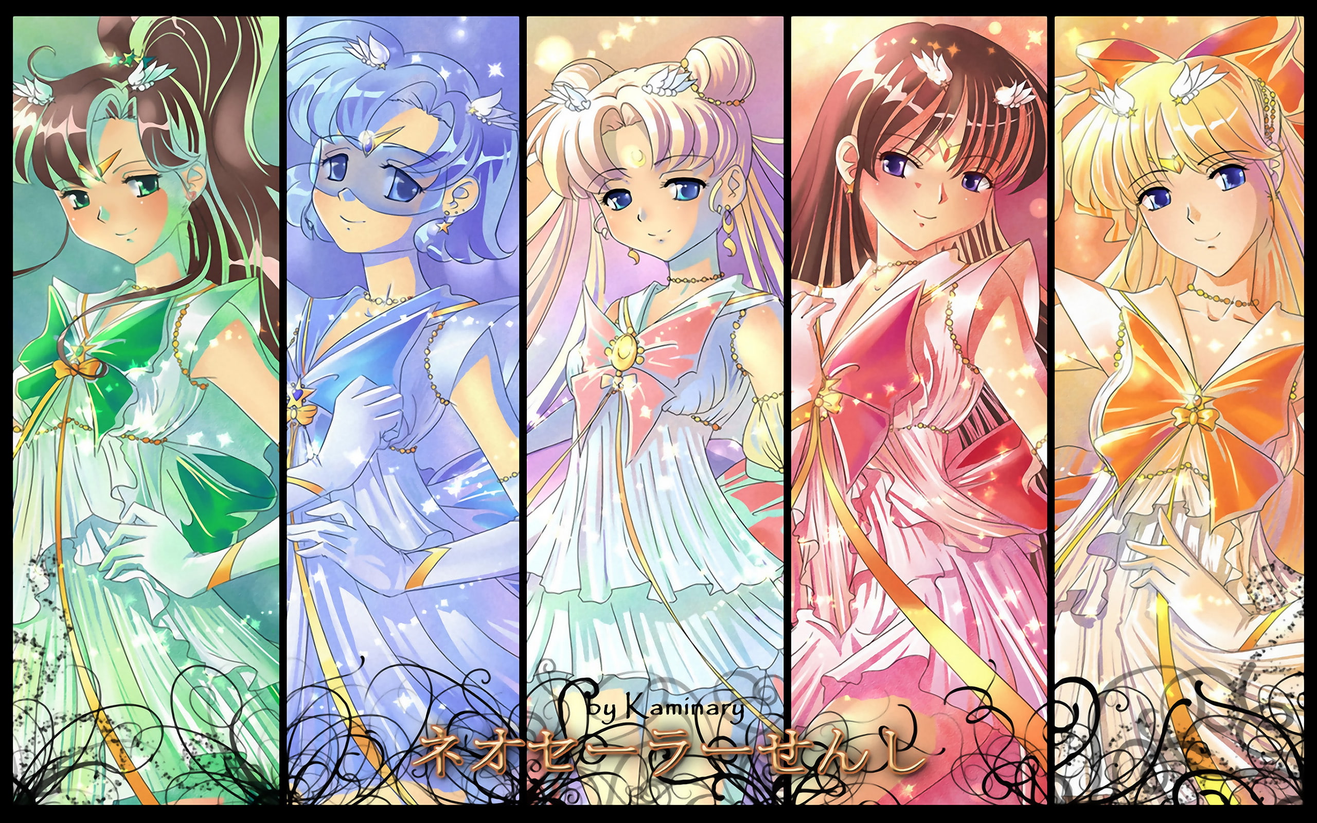 venus, uniforms, jupiter, 2K, moon, mercury, mars, bishoujo, senshi, sailor, HD Wallpaper