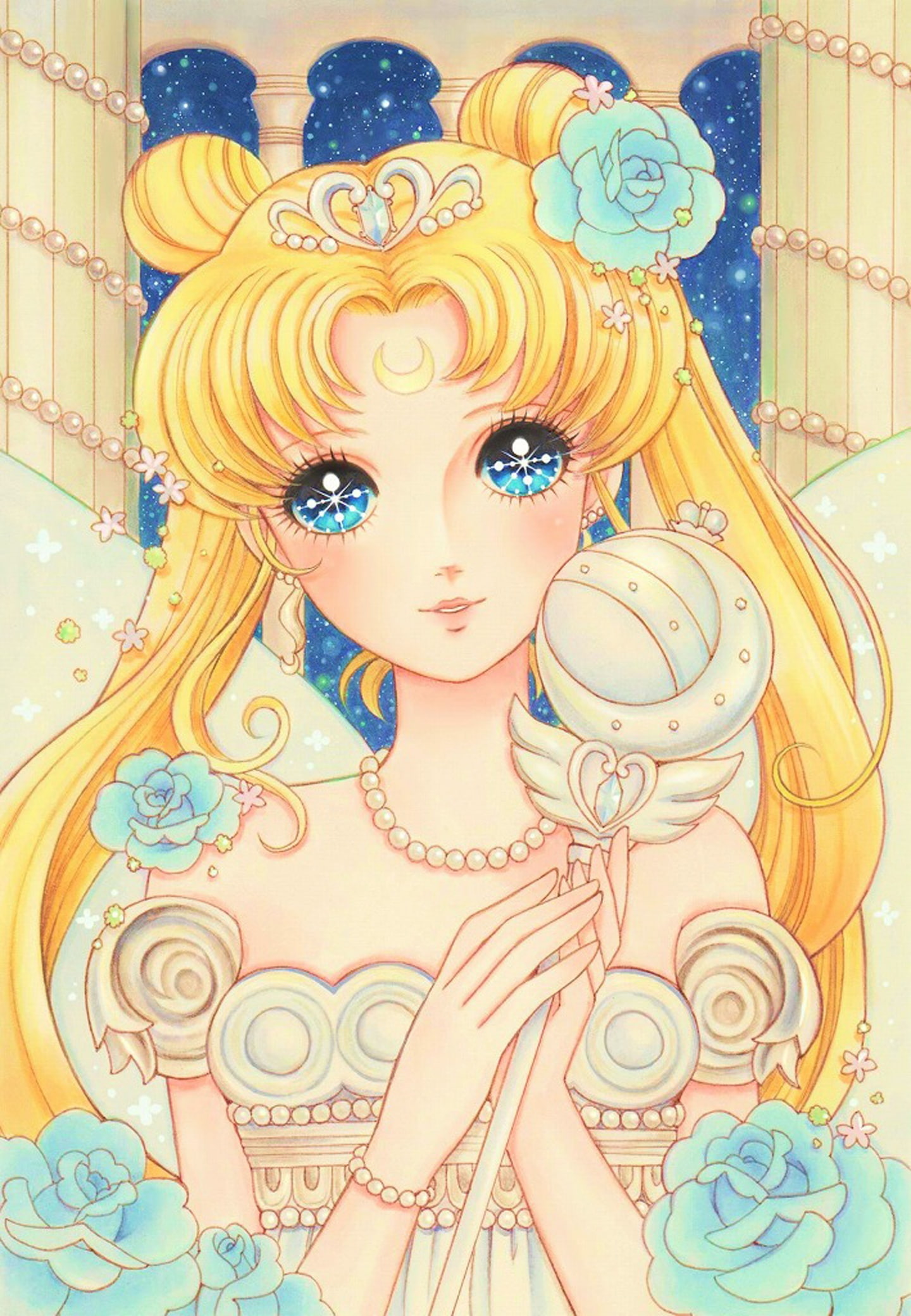 senshi, series, 1080P, anime, blondegirl, moon, sailor, bishoujo, beautiful, Phone HD Wallpaper