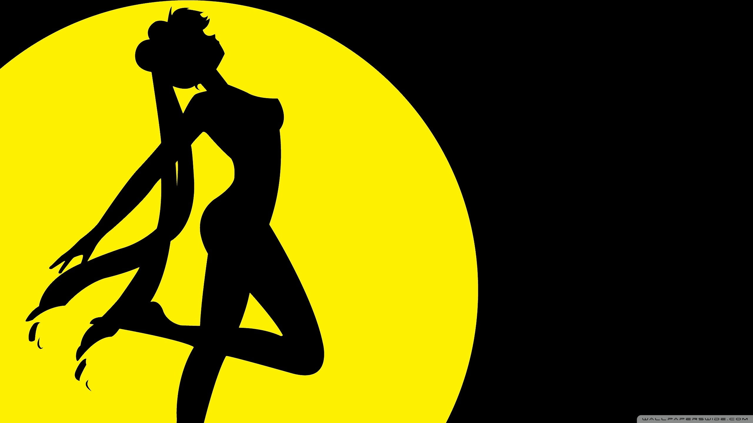 hd, art, anime, sailor, Sailor Moon, silhouettes, bishoujo, 2K, senshi, moon, HD Wallpaper