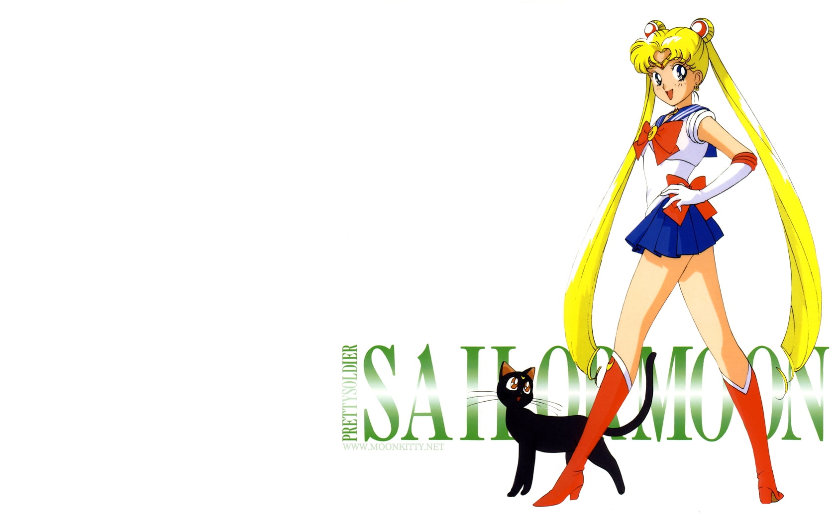 Sailor Moon, anime, 720P, sailor, hd, Luna, moon, Usagi, art, HD Wallpaper
