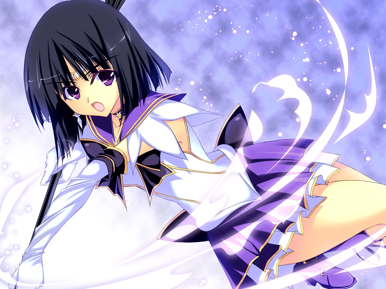 Tomoe hotaru, no people, cloud - sky, outdoors, sky, chrome, blue, reflection, studio shot, purple, illuminated, nature, silver colored, 720P, digital composite, HD Wallpaper
