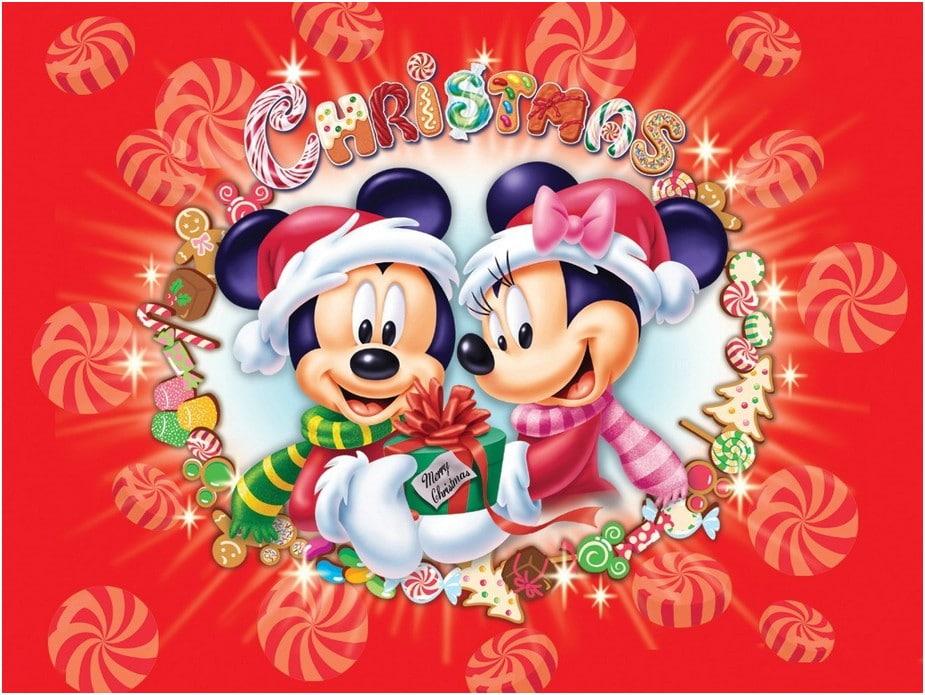 disney, cartoons, merry christmas, 480P, mickey mouse, HD Wallpaper