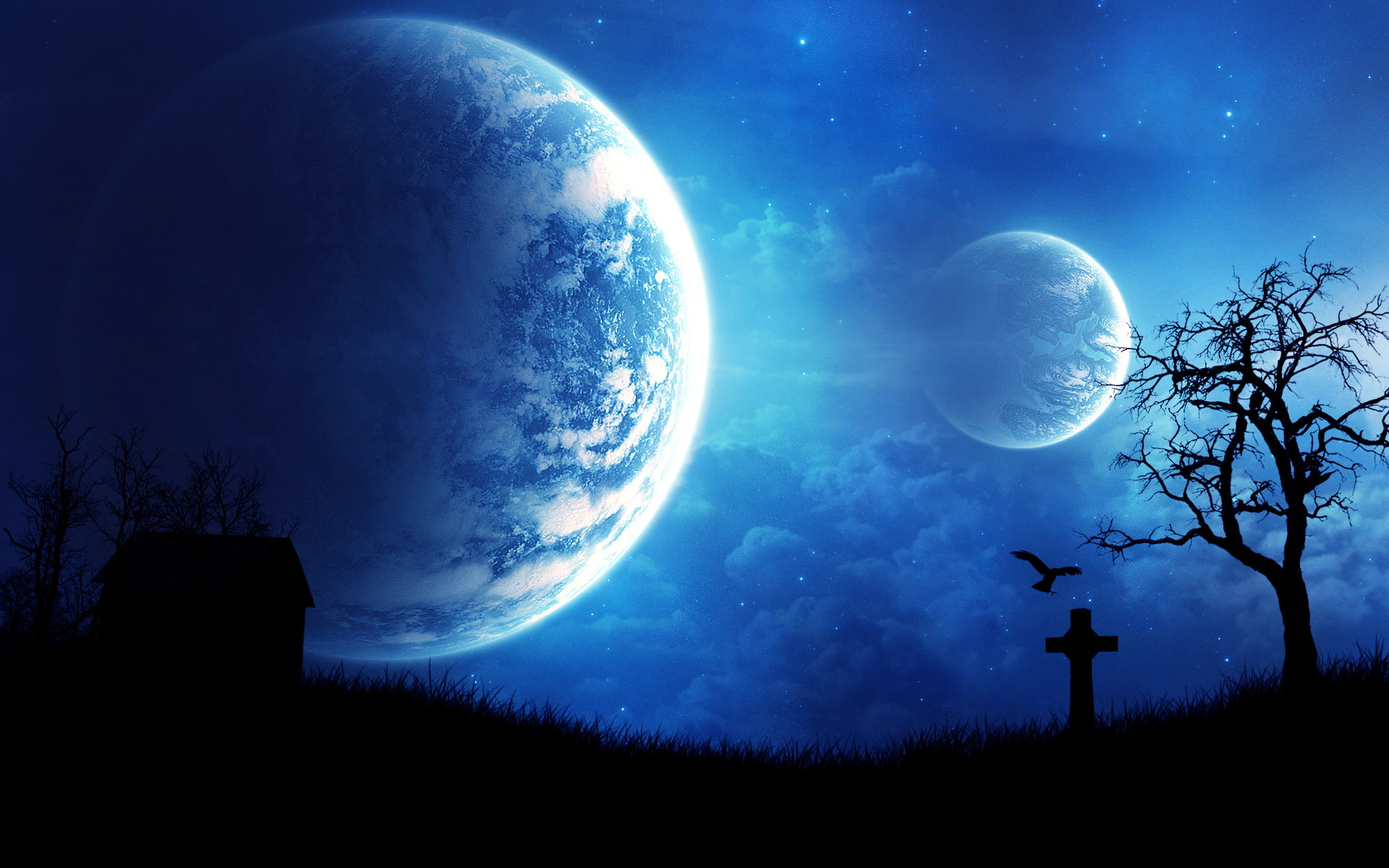 night, dream, 1080P, HD Wallpaper