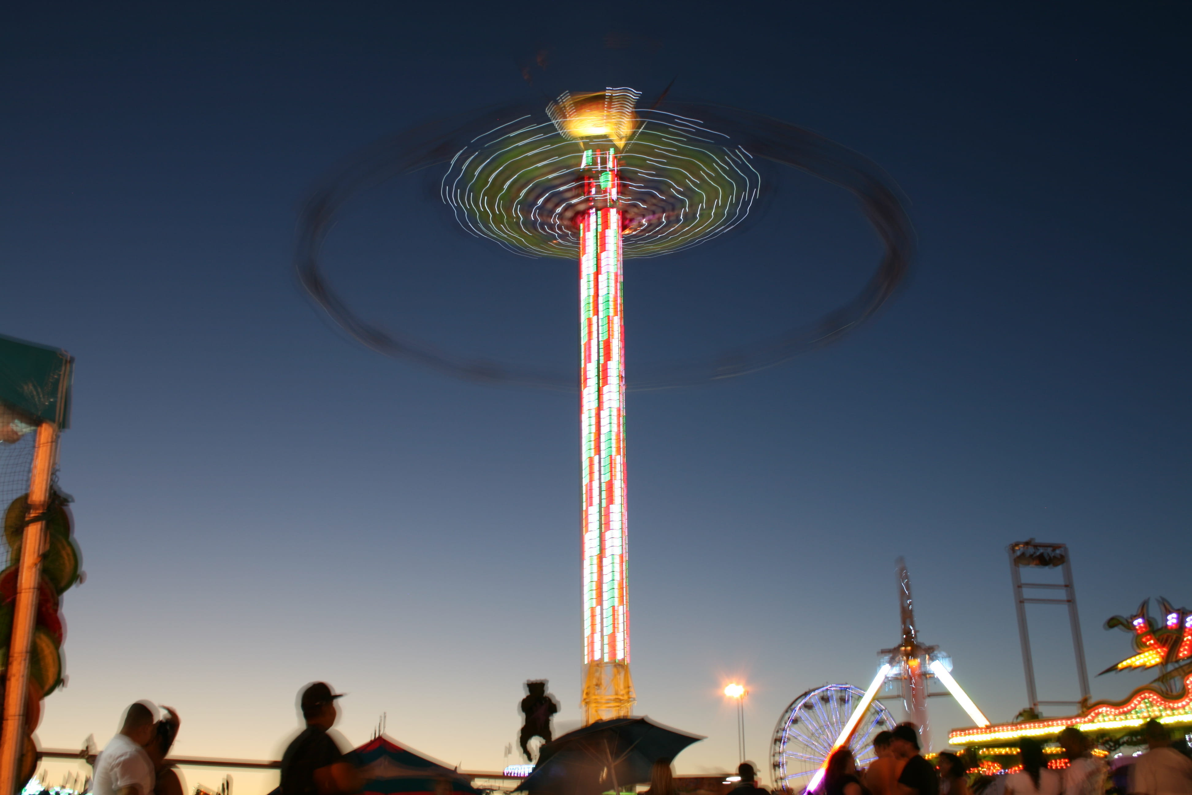 fun, traveling Carnival, motion, arts culture and entertainment, enjoyment, carnival, night, Park ride, illuminated, sky, travel Destinations, sunset, ferris Wheel, HD Wallpaper
