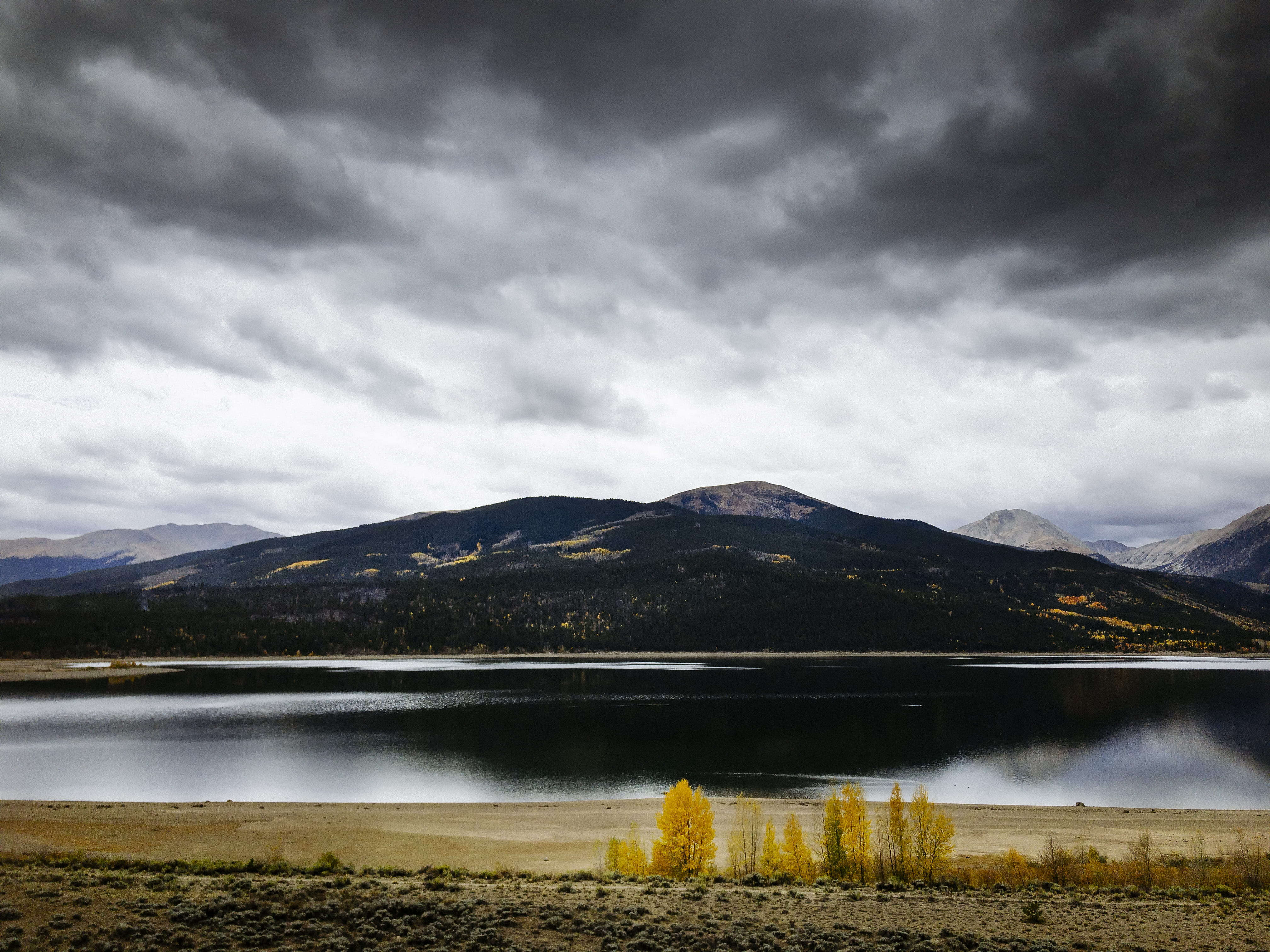 twin lakes, mountain, landscape, 110 mackinaw dr, 4K, outdoors, mountain range, scenics - nature, beauty in nature, beside, overcast, cloud, cloud - sky, HD Wallpaper