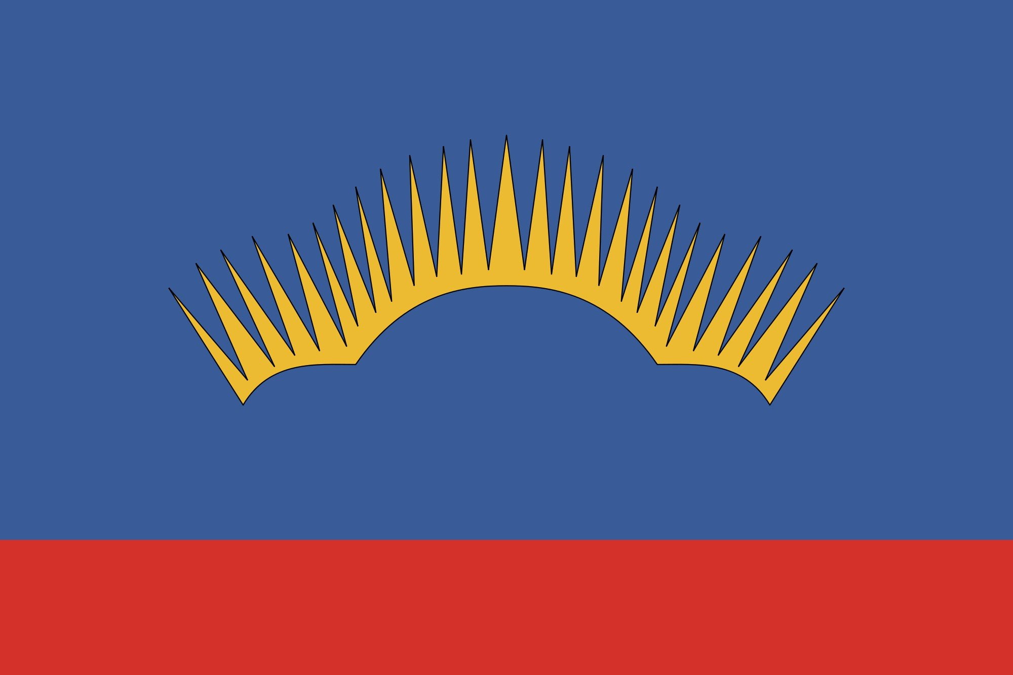 oblast svg, murmansk, 1080P, 2000px flag, HD Wallpaper