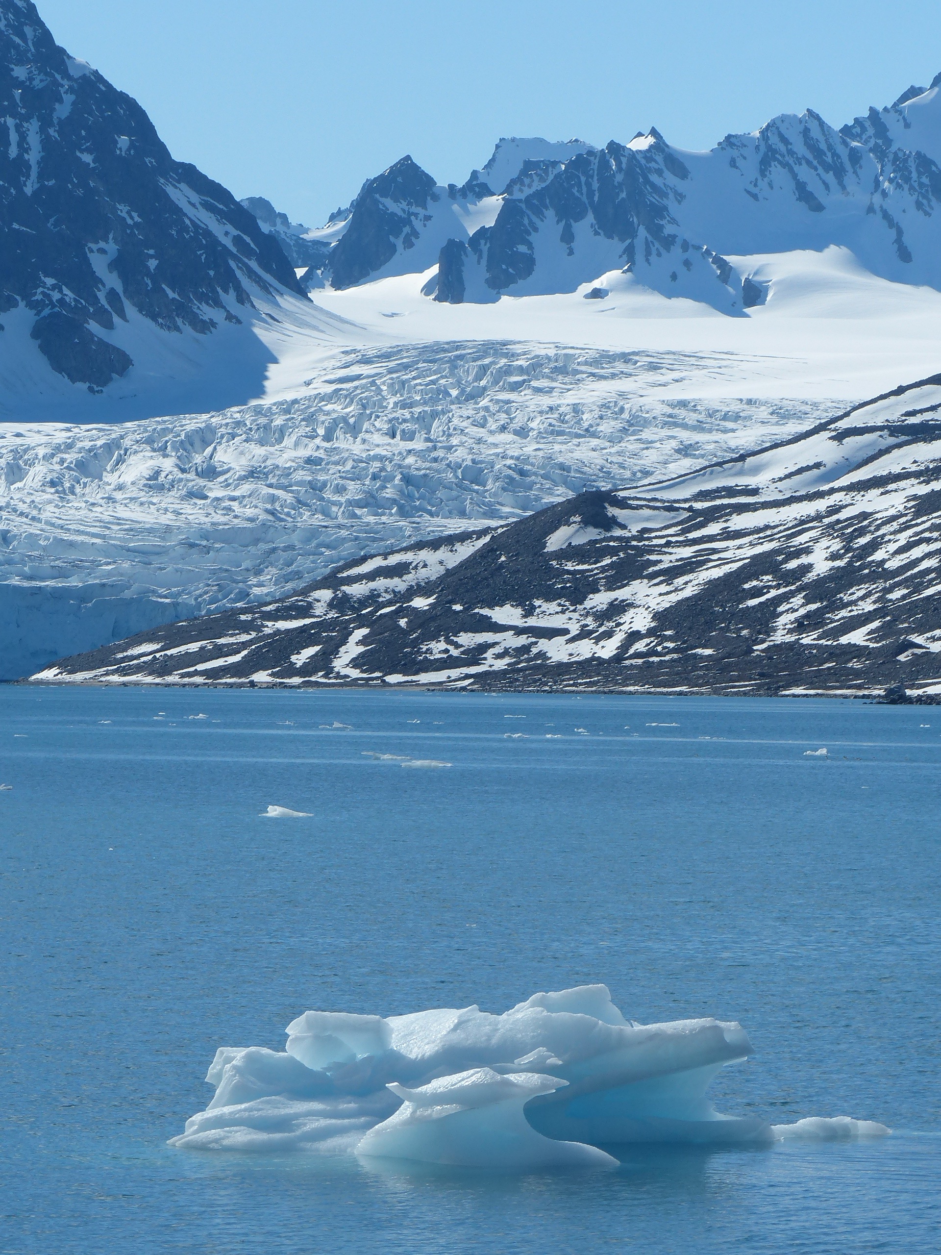 spitsbergen, floating on water, day, cold temperature, arctic, powder snow, nature, 2K, icebergs, no people, environment, mountain, scenics - nature, tranquility, Phone HD Wallpaper