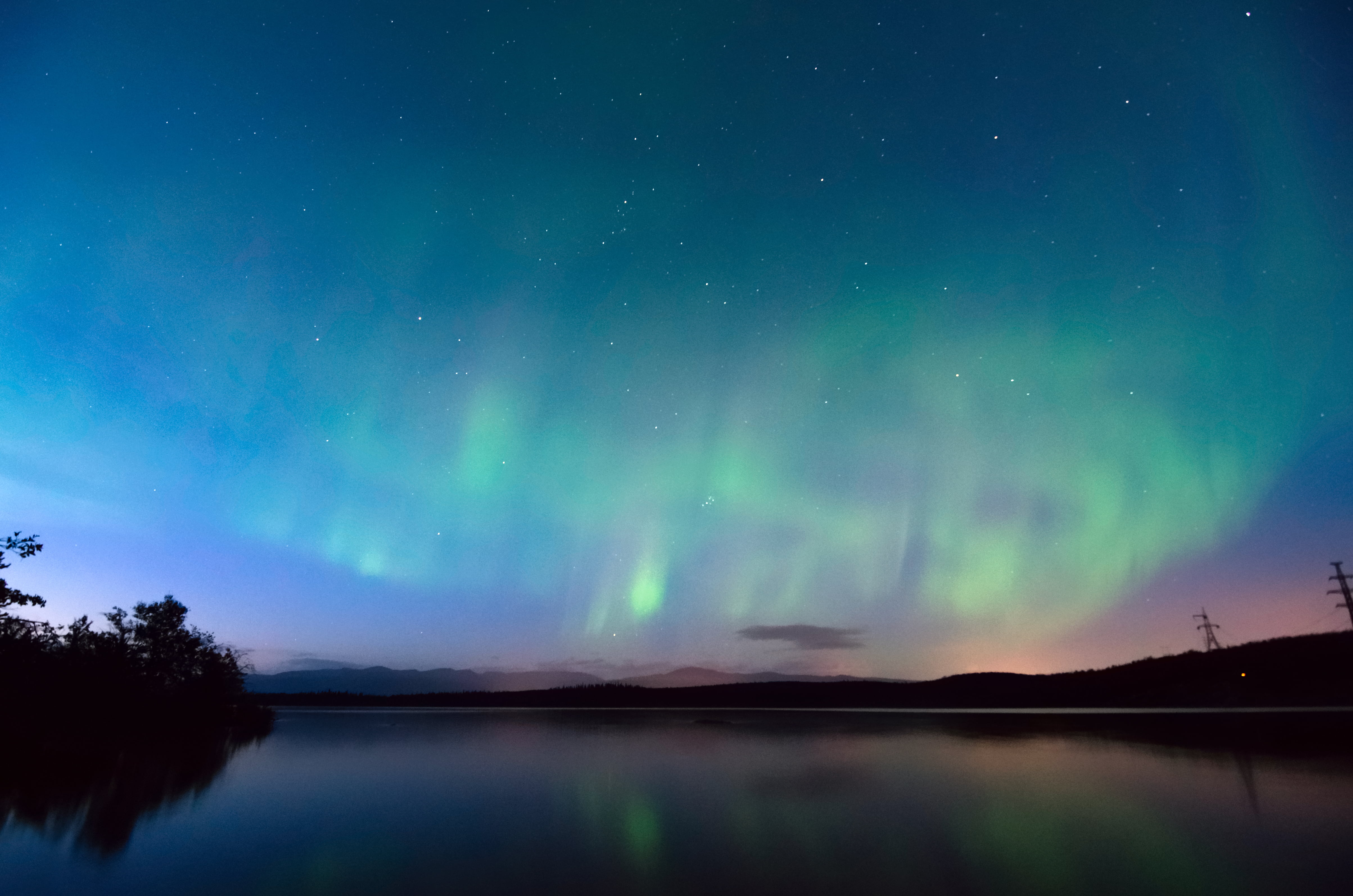 tranquility, polar, purple, evening, atmosphere, no people, sunset, water, star, star - space, space and astronomy, dusk, dawn, beauty in nature, 4K, night sky, HD Wallpaper