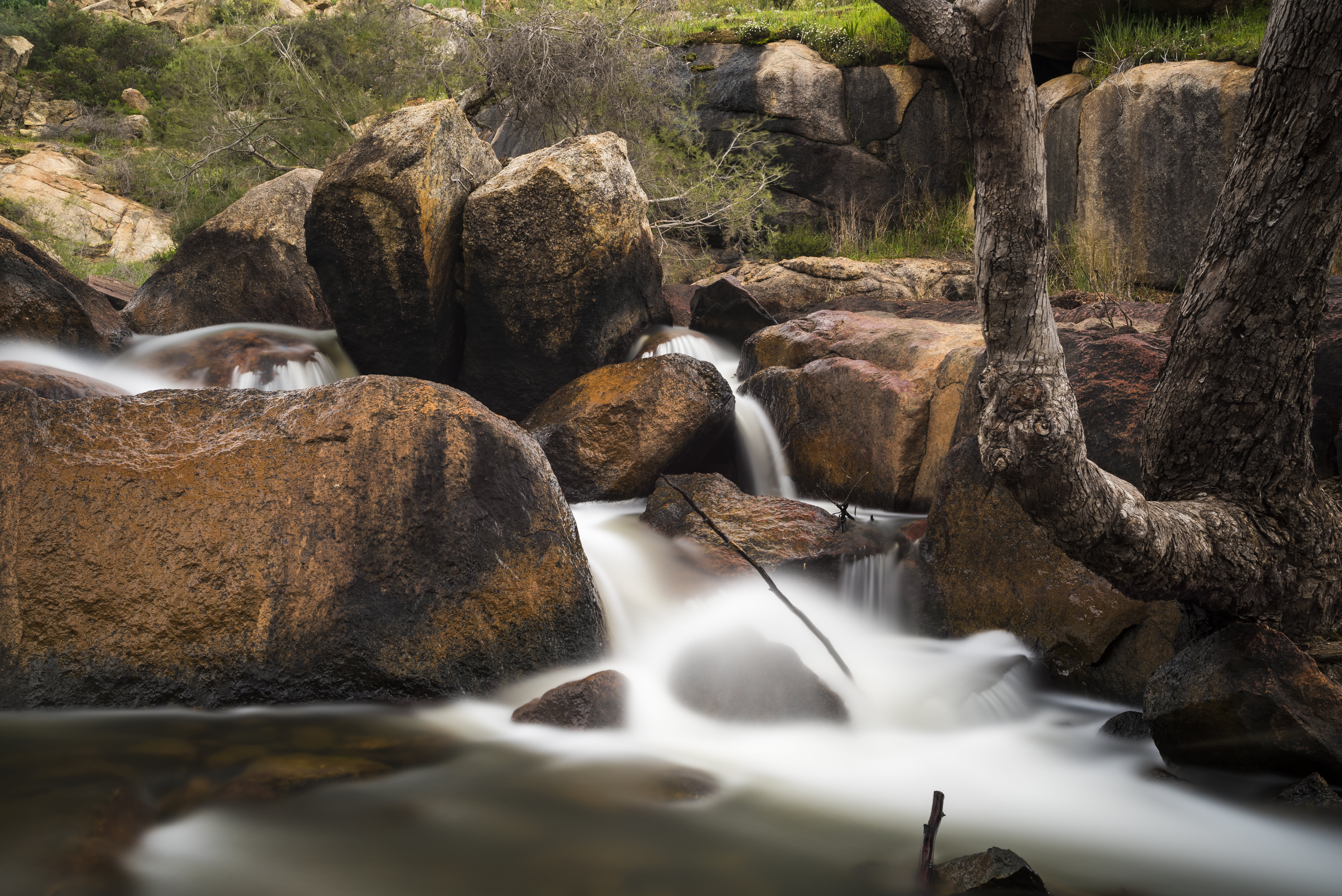 ND, stop, 35mm, park, Creek, John Forrest National Park, time, tree, Perth  Western Australia, forrest, Sigma, Trees, john, rock - Object, Park Falls, Nikon D750, HD Wallpaper