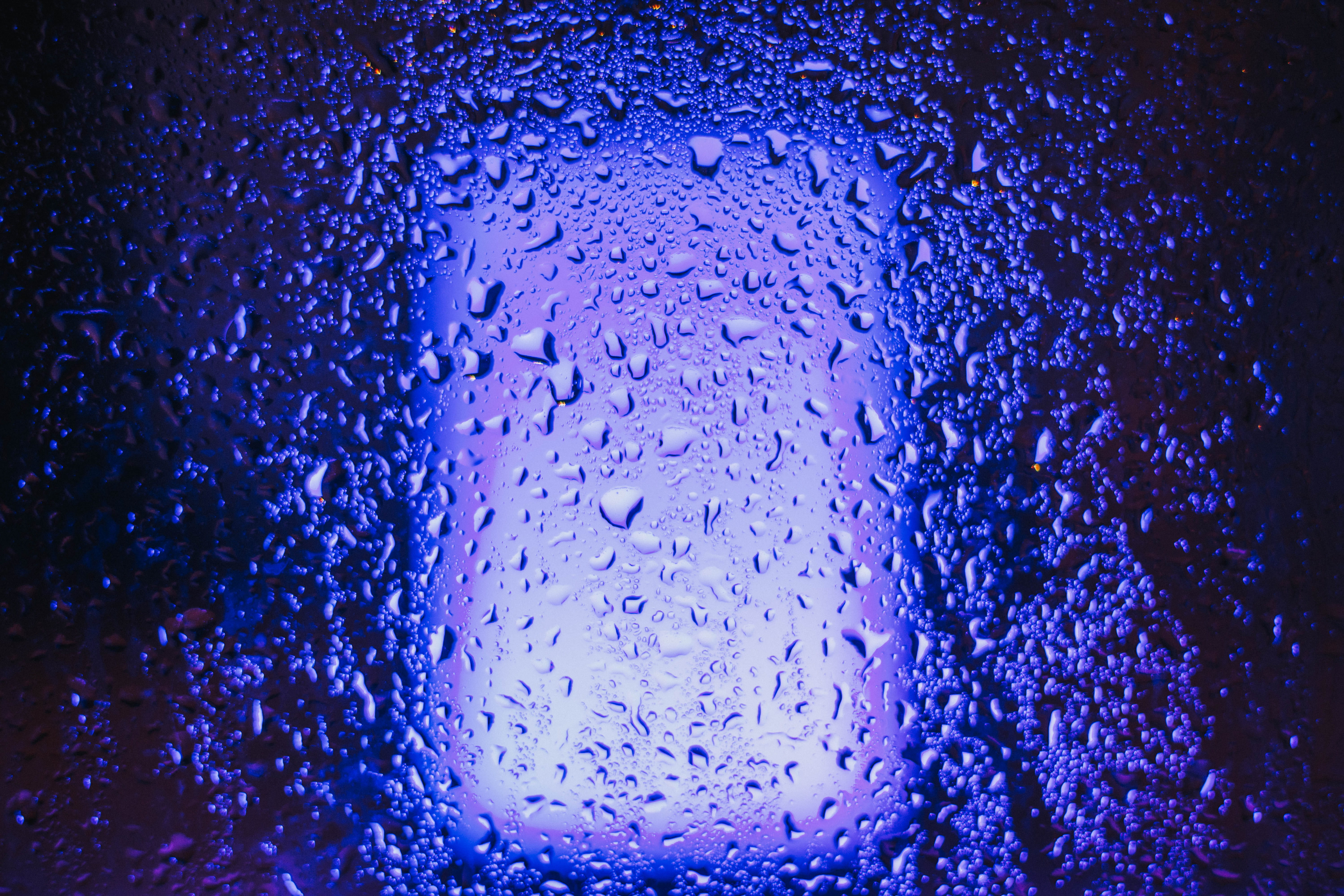 bubble, full frame, background, backgrounds, purple, droplet, glass reflection, nature, blue, transparent, foam, indoors, illuminate, close-up, wet, textured, HD Wallpaper