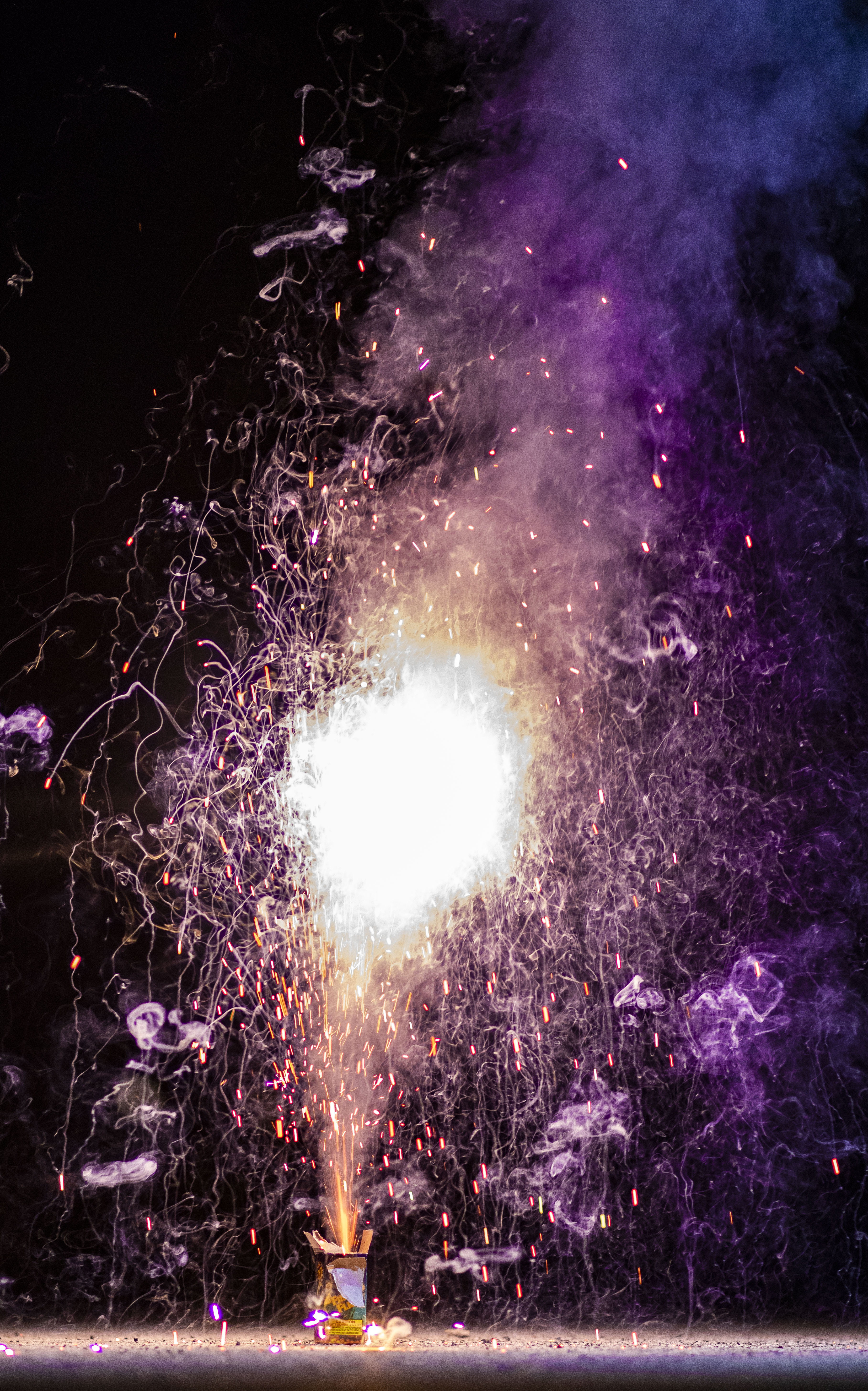 event, no people, blurred motion, nature, motion, smoke, firework display, arts culture and entertainment, long exposure, haze, illuminated, concrete, firework, Phone HD Wallpaper